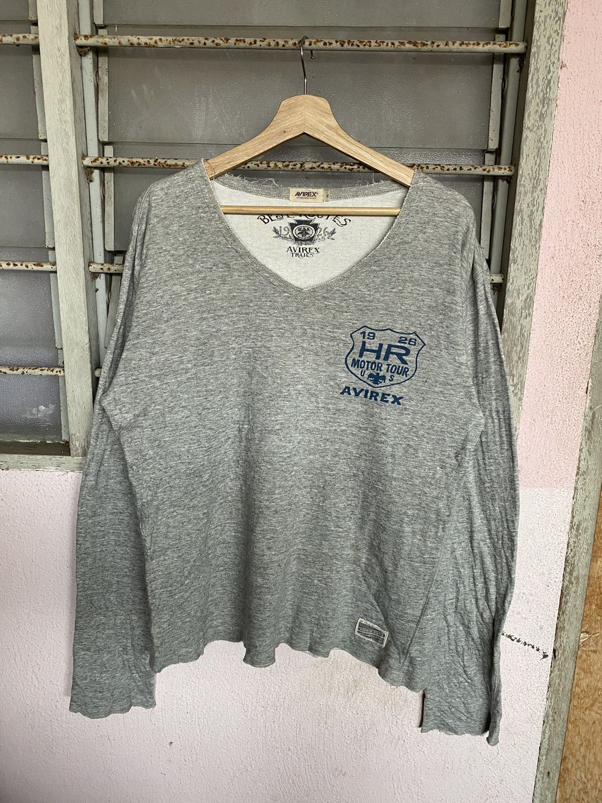 Avirex Avirex Motor Tour V Neck Long Sleeve Size US XL / EU 56 / 4 - 5 Thumbnail