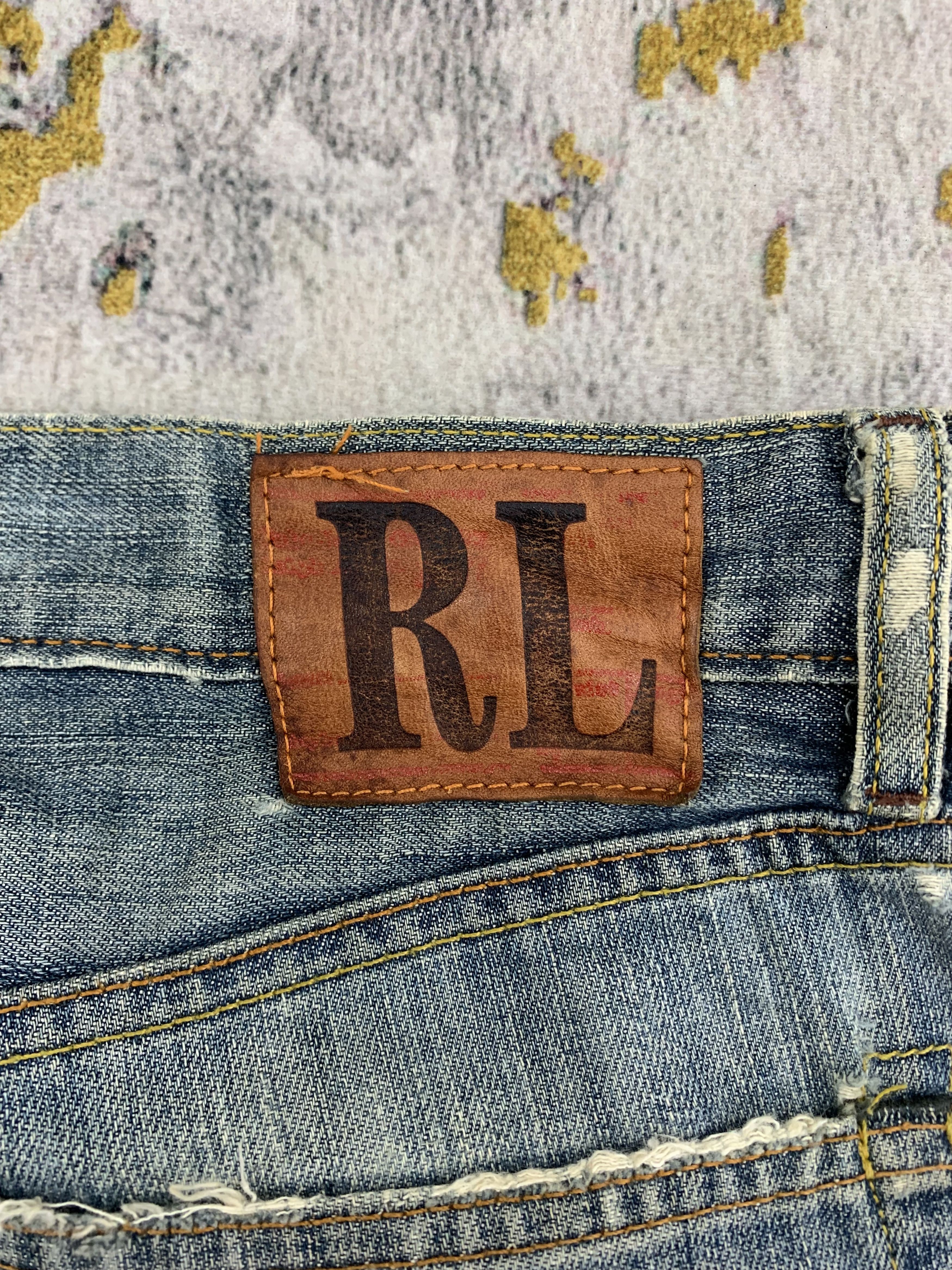 Ralph Lauren Vintage Ralph Lauren RL Short Denim 34x11.5 Distressed Size US 34 / EU 50 - 5 Thumbnail
