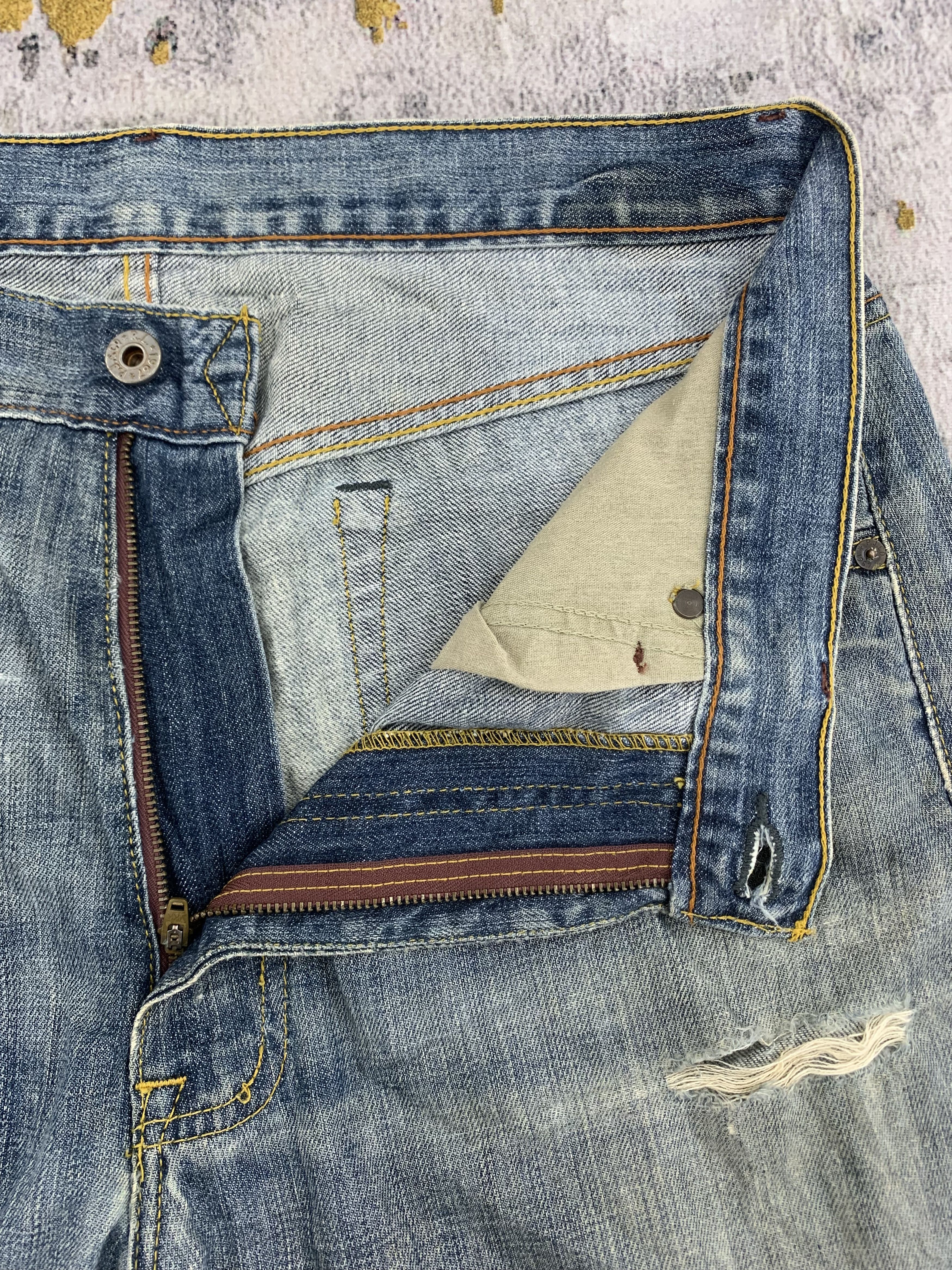Ralph Lauren Vintage Ralph Lauren RL Short Denim 34x11.5 Distressed Size US 34 / EU 50 - 2 Thumbnail