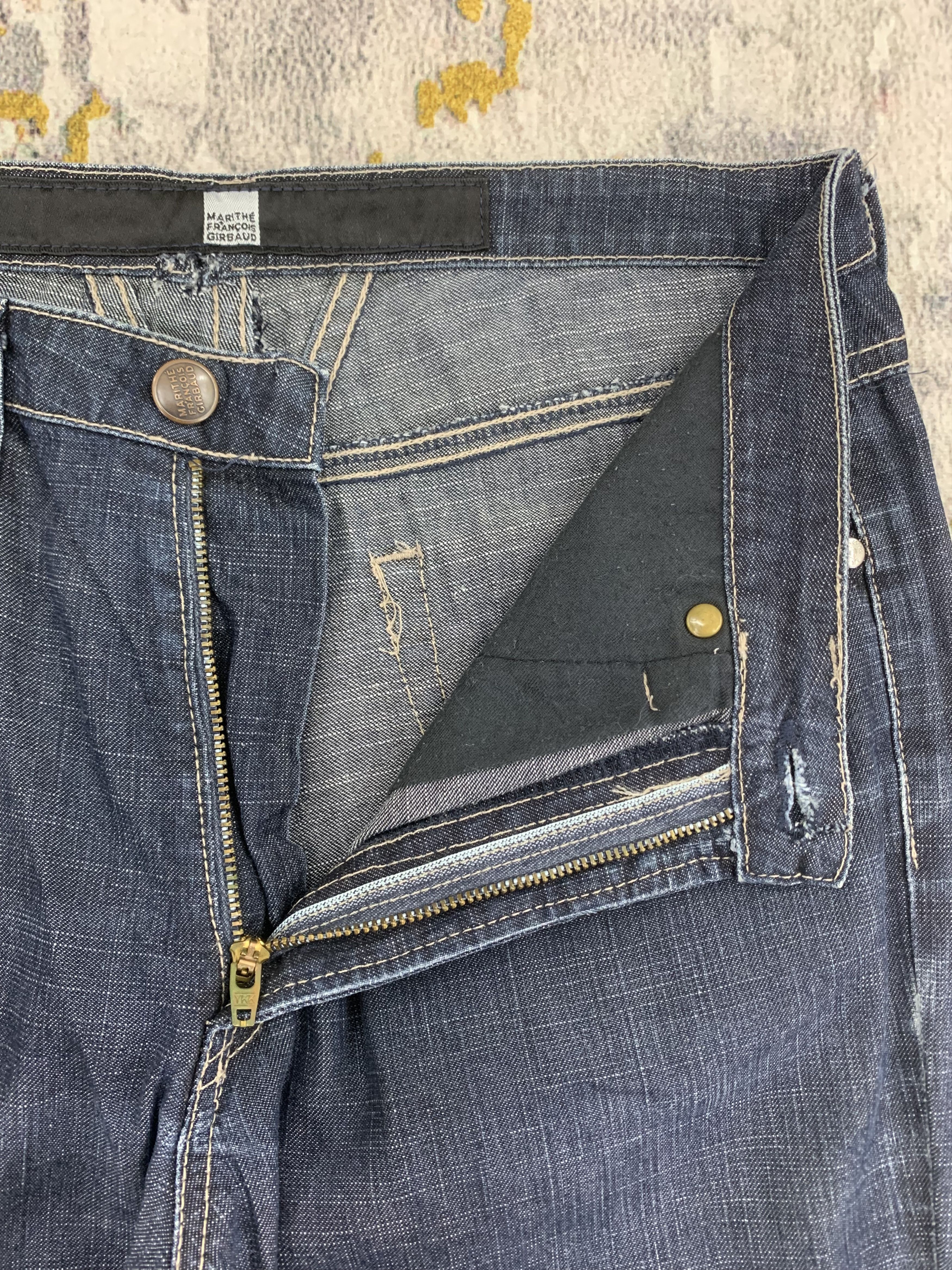 Marithe + Francois Girbaud Vintage Marithe Francois Girbaud Denim 28x28.5 Ripped Size US 28 / EU 44 - 3 Thumbnail