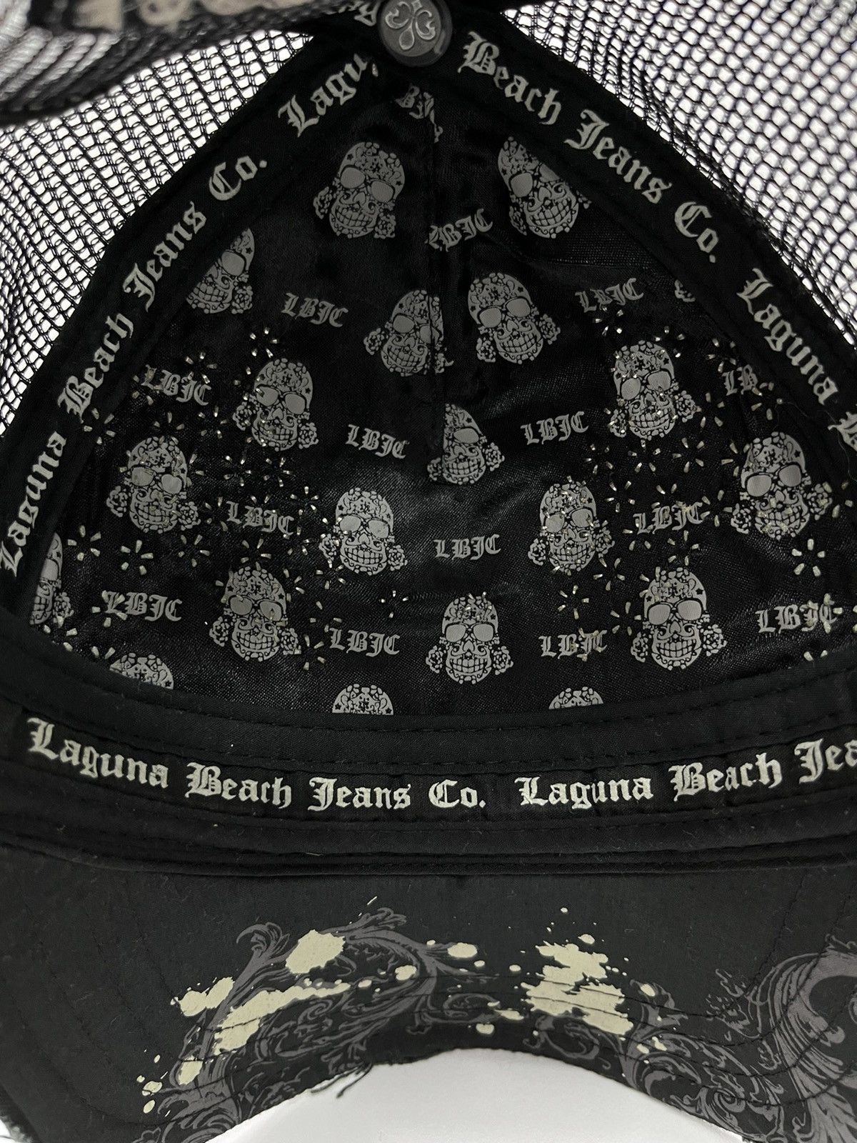 Other 90’s LAGUNA BEACH Skull Gemstone Trucker Hat C.HEARTS Style Size ONE SIZE - 13 Thumbnail