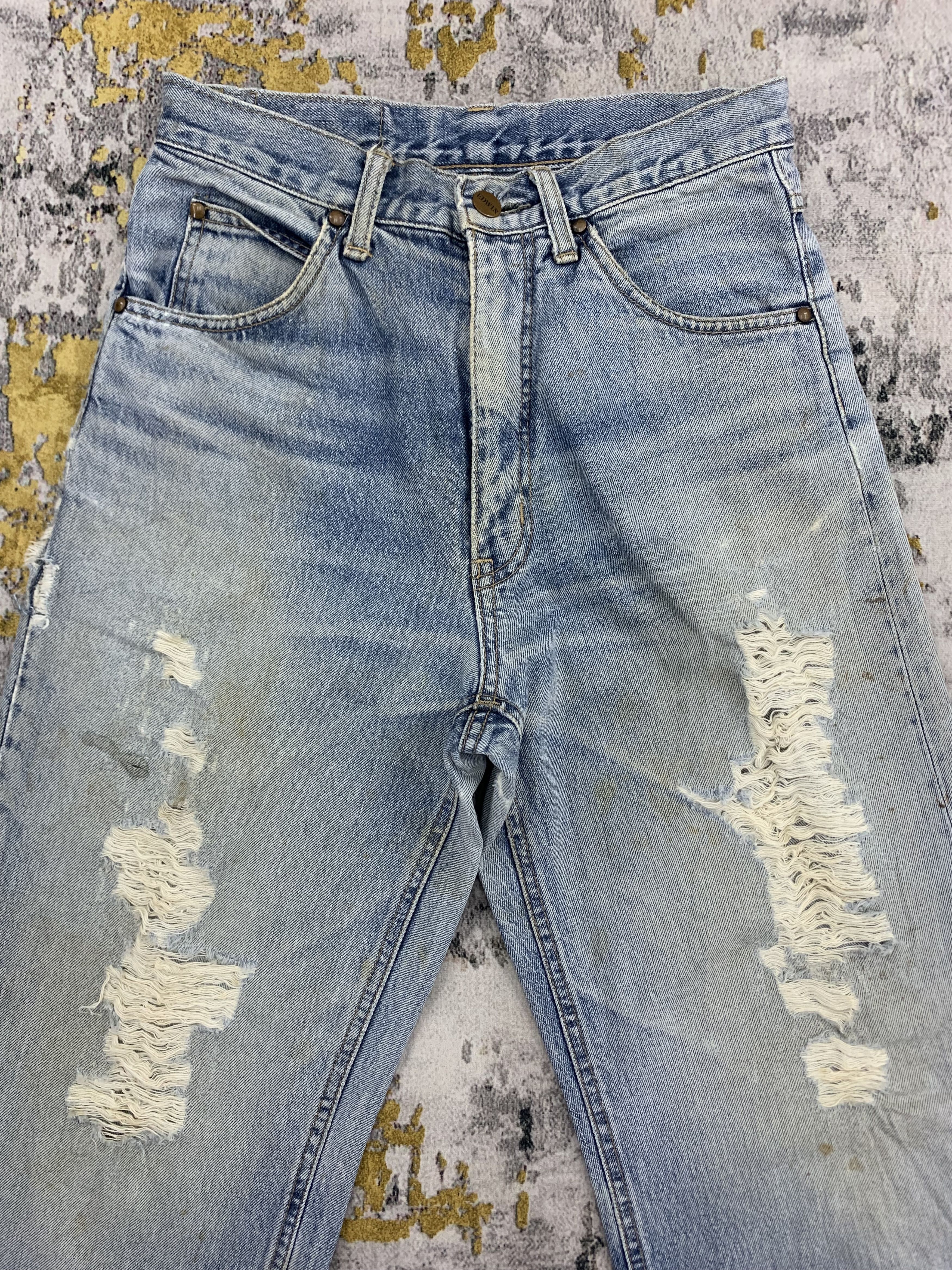 Edwin Vintage Edwin Denim 28x27 Light Wash Distressed Size US 28 / EU 44 - 2 Thumbnail