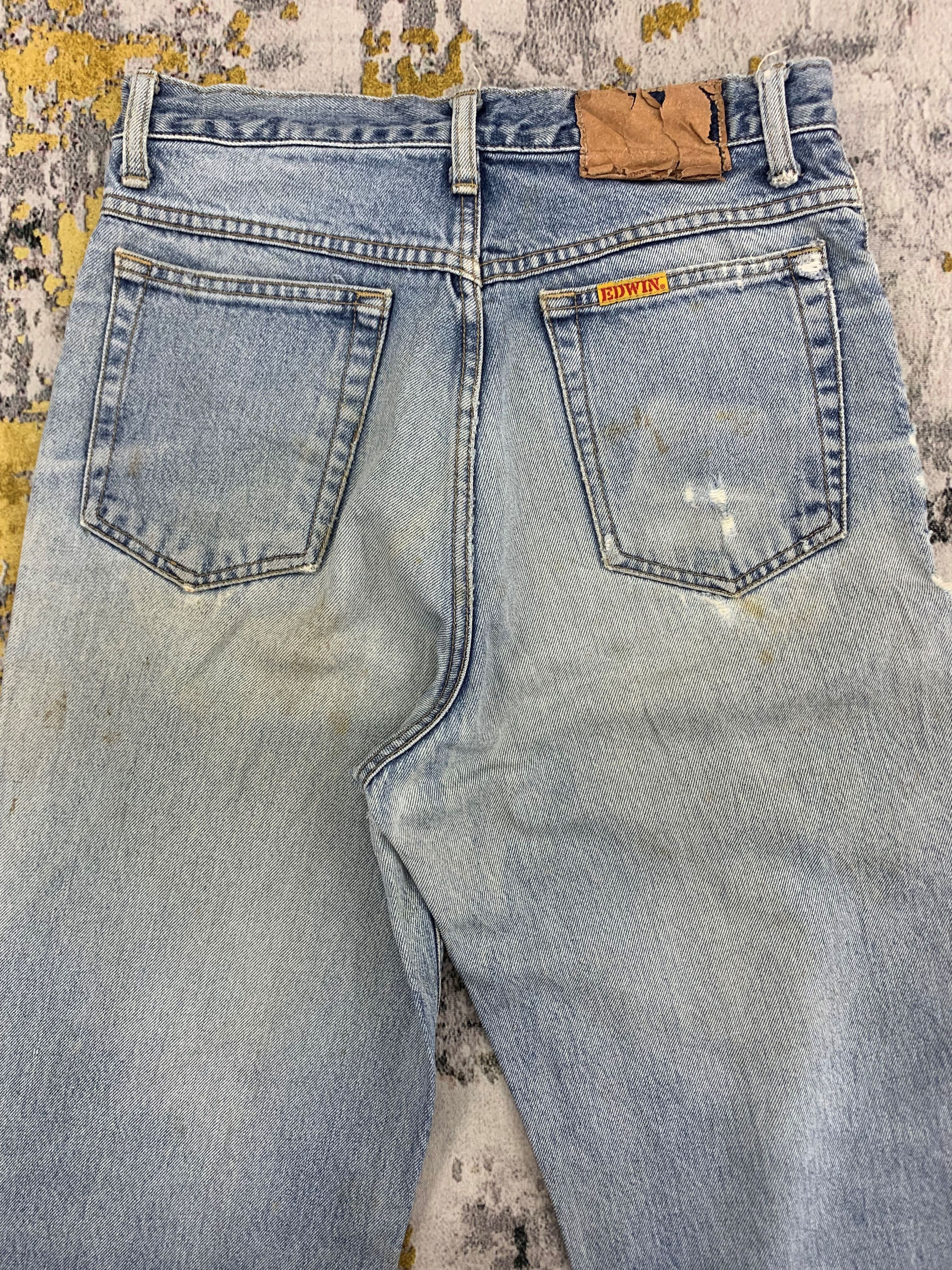Edwin Vintage Edwin Denim 28x27 Light Wash Distressed Size US 28 / EU 44 - 7 Thumbnail