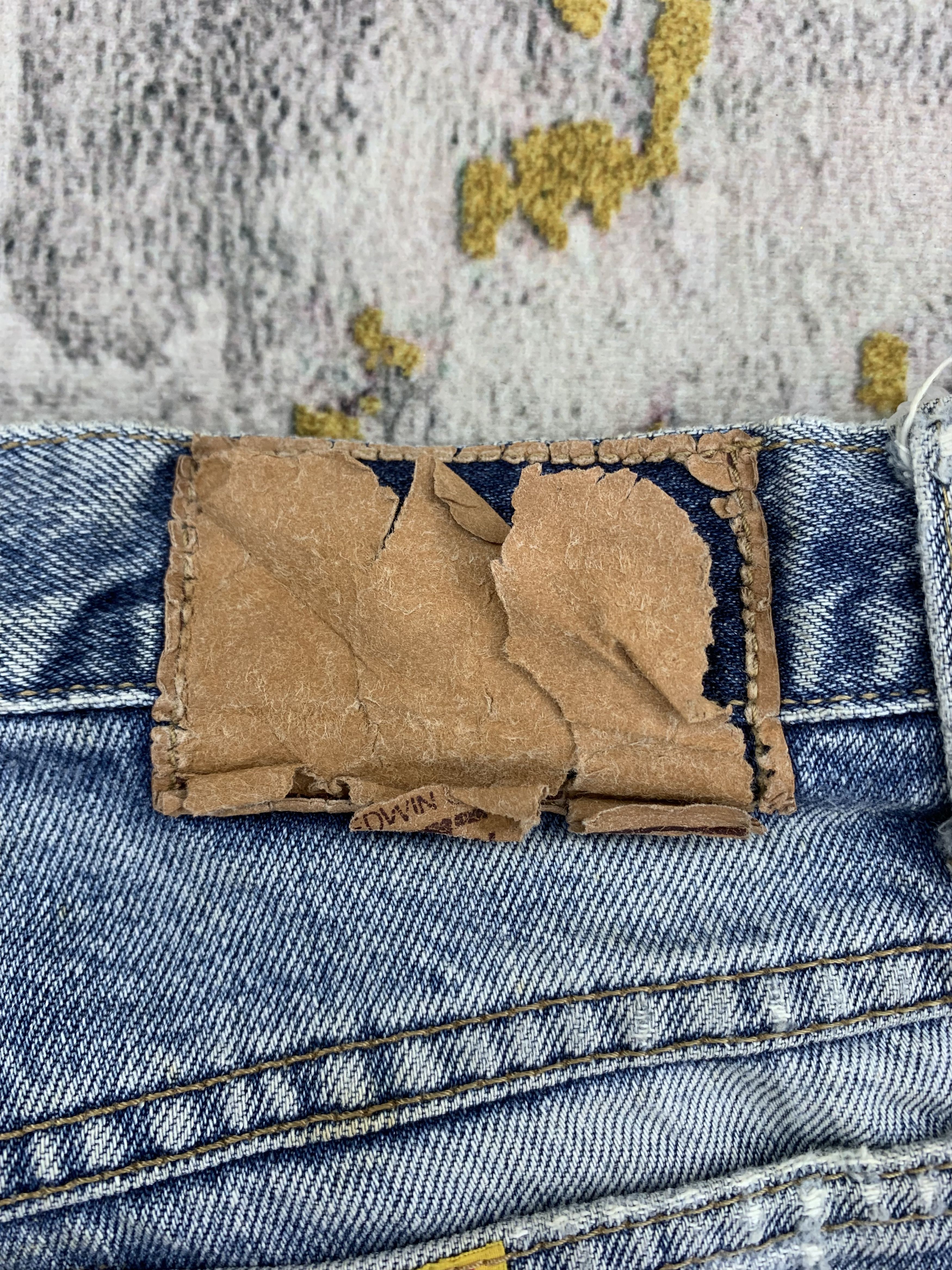Edwin Vintage Edwin Denim 28x27 Light Wash Distressed Size US 28 / EU 44 - 8 Thumbnail