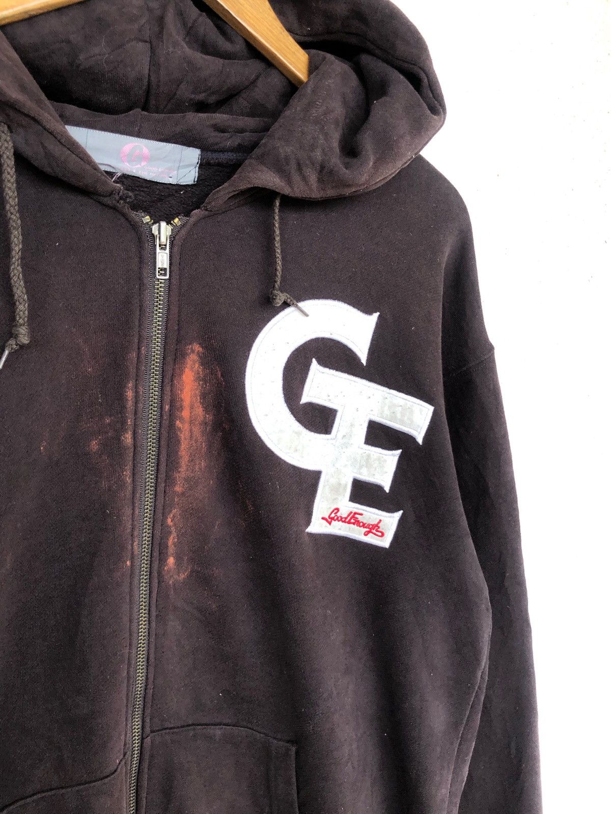 GOODENOUGH OG Gdeh Fujiwara Trademark Logo Distressed Hoodie Size US L / EU 52-54 / 3 - 5 Thumbnail