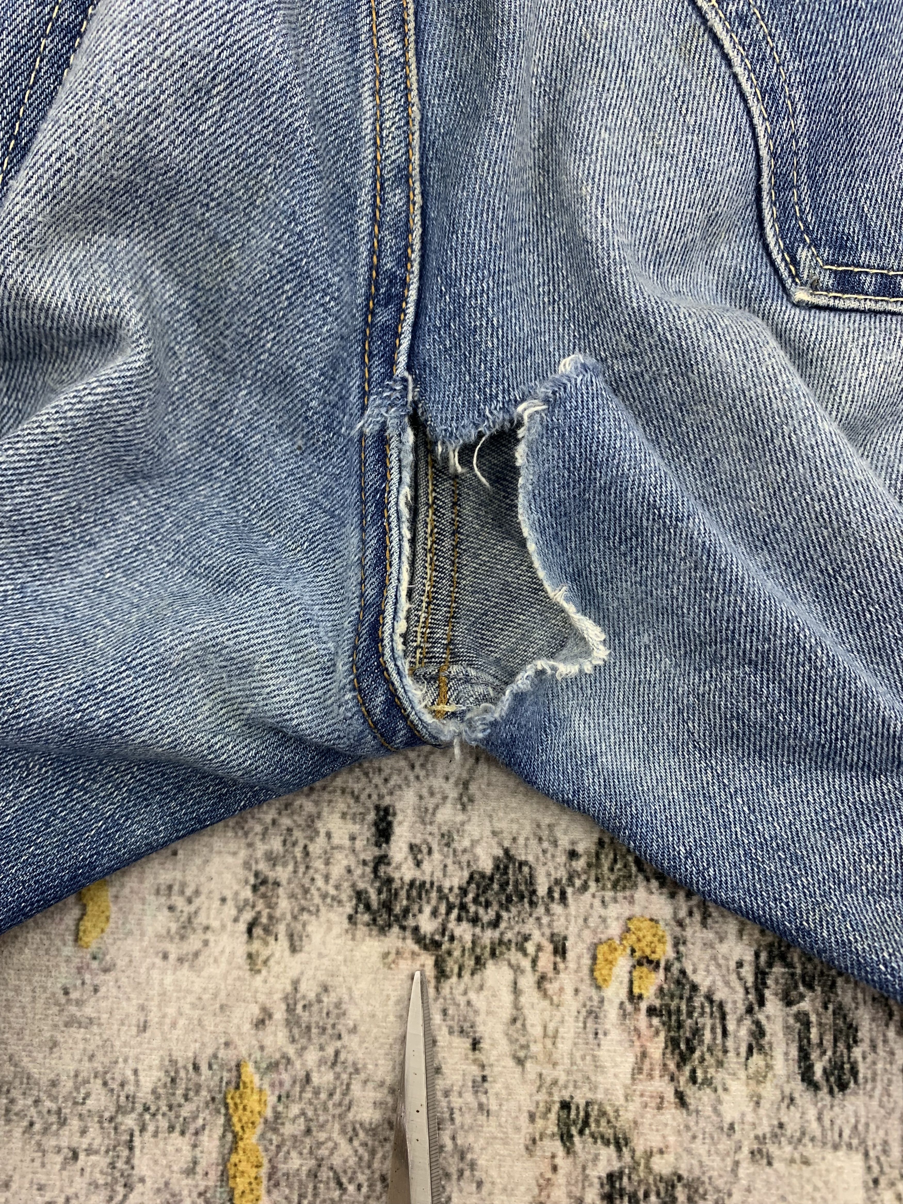 Levi's Vintage Levi's Red Line 503 Denim 37x34 Faded Light Wash Size US 37 - 11 Thumbnail