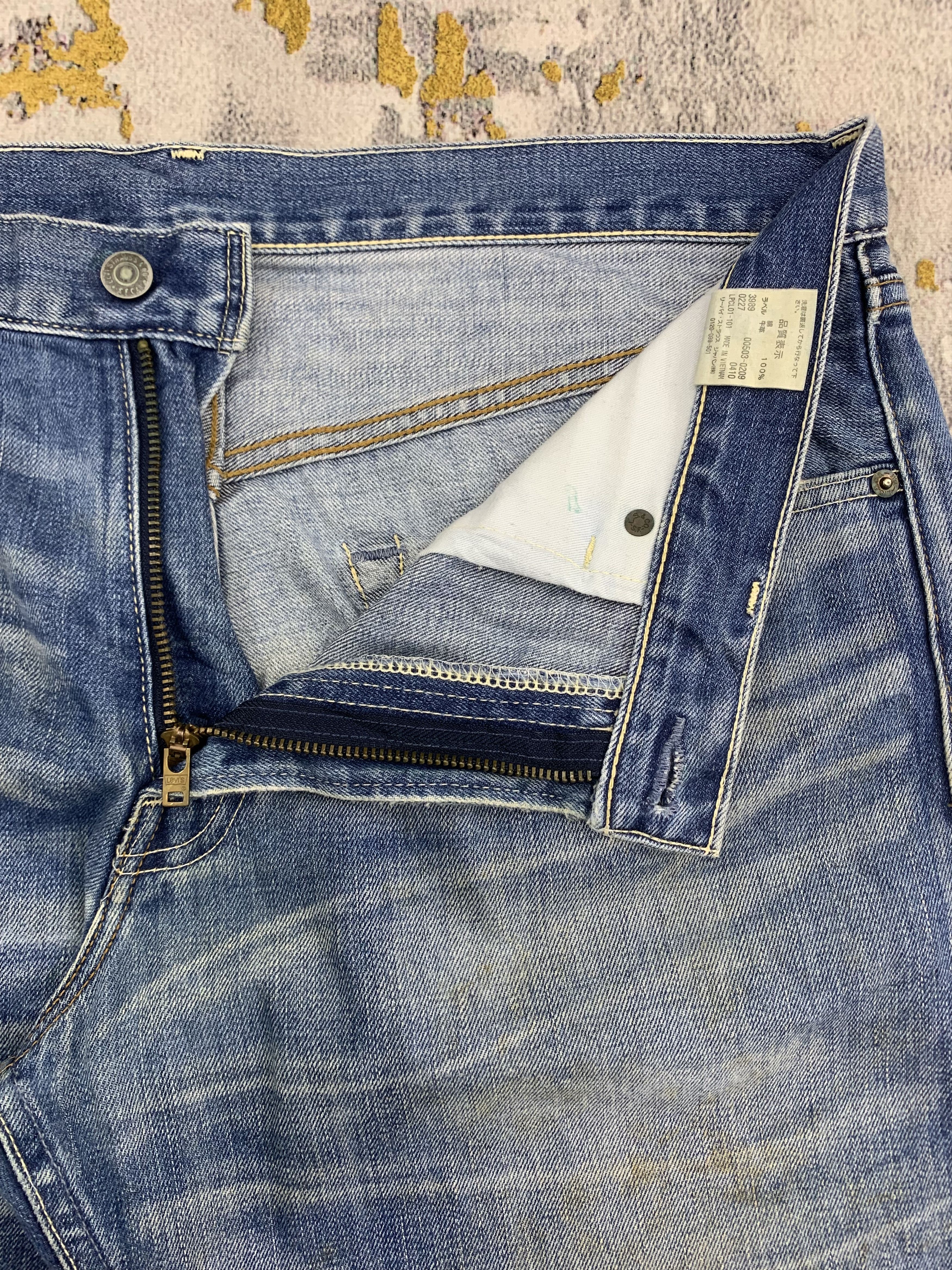 Levi's Vintage Levi's Red Line 503 Denim 37x34 Faded Light Wash Size US 37 - 3 Thumbnail