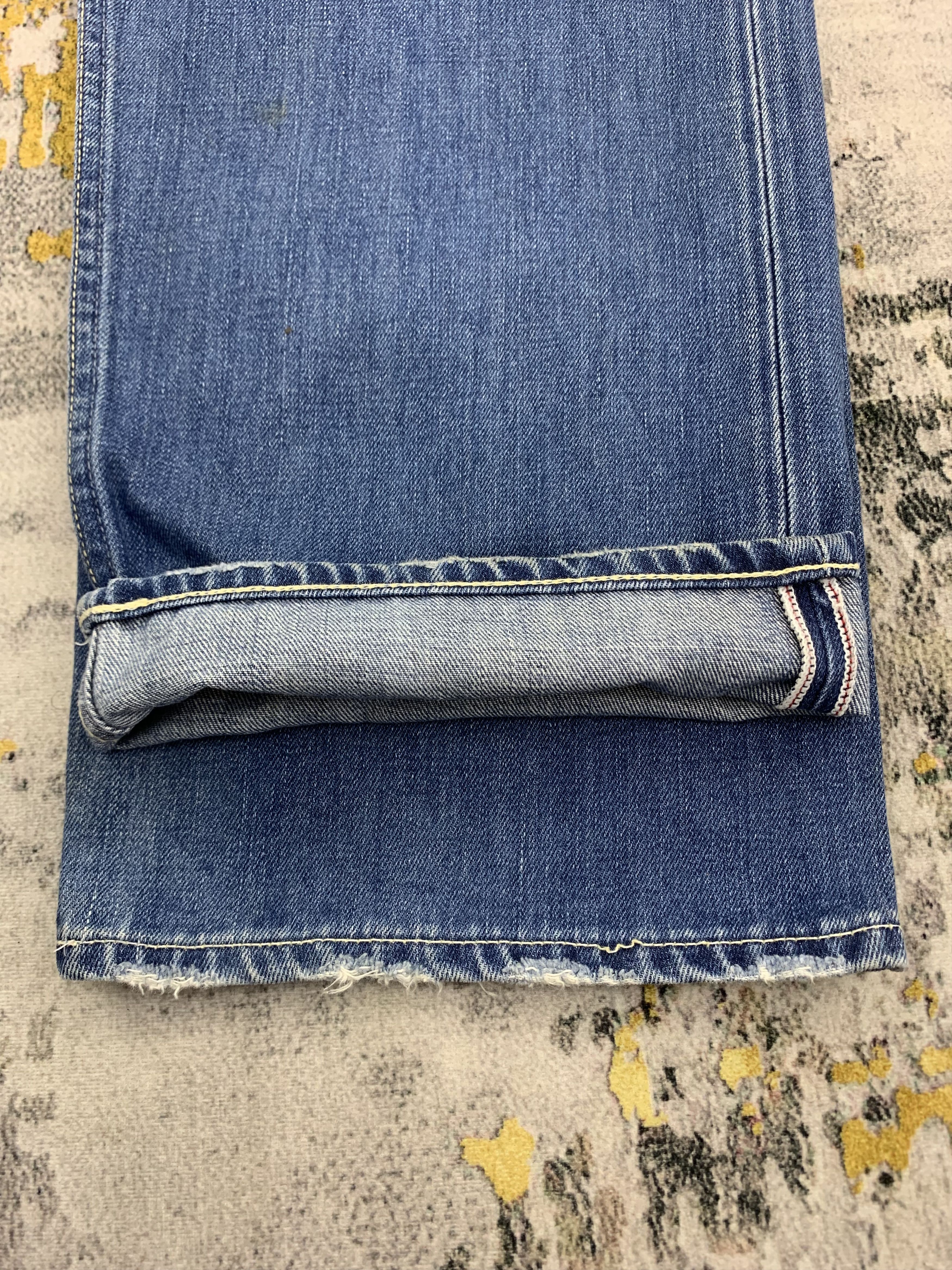 Levi's Vintage Levi's Red Line 503 Denim 37x34 Faded Light Wash Size US 37 - 12 Thumbnail