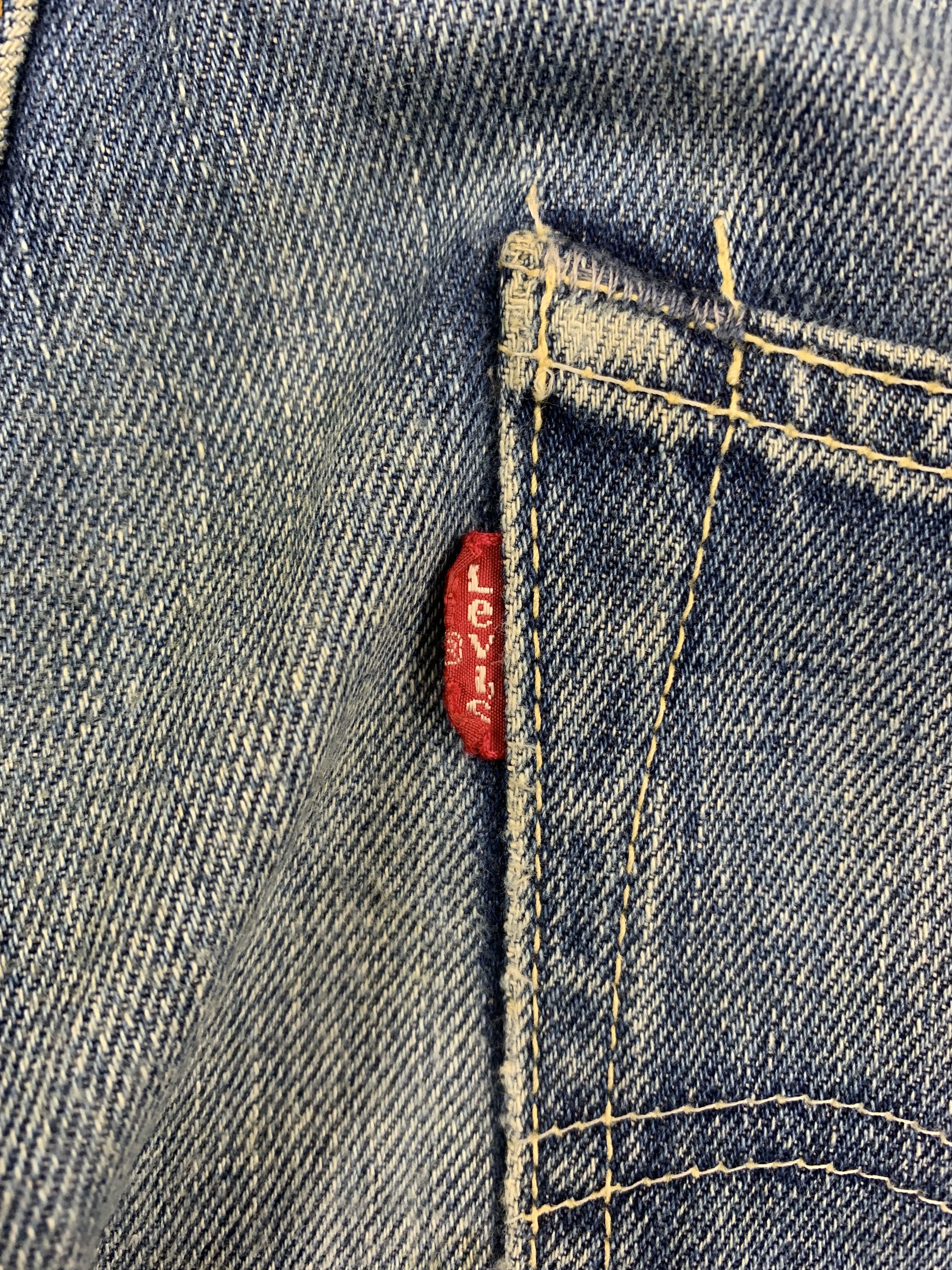 Levi's Vintage Levi's Red Line 503 Denim 37x34 Faded Light Wash Size US 37 - 10 Thumbnail