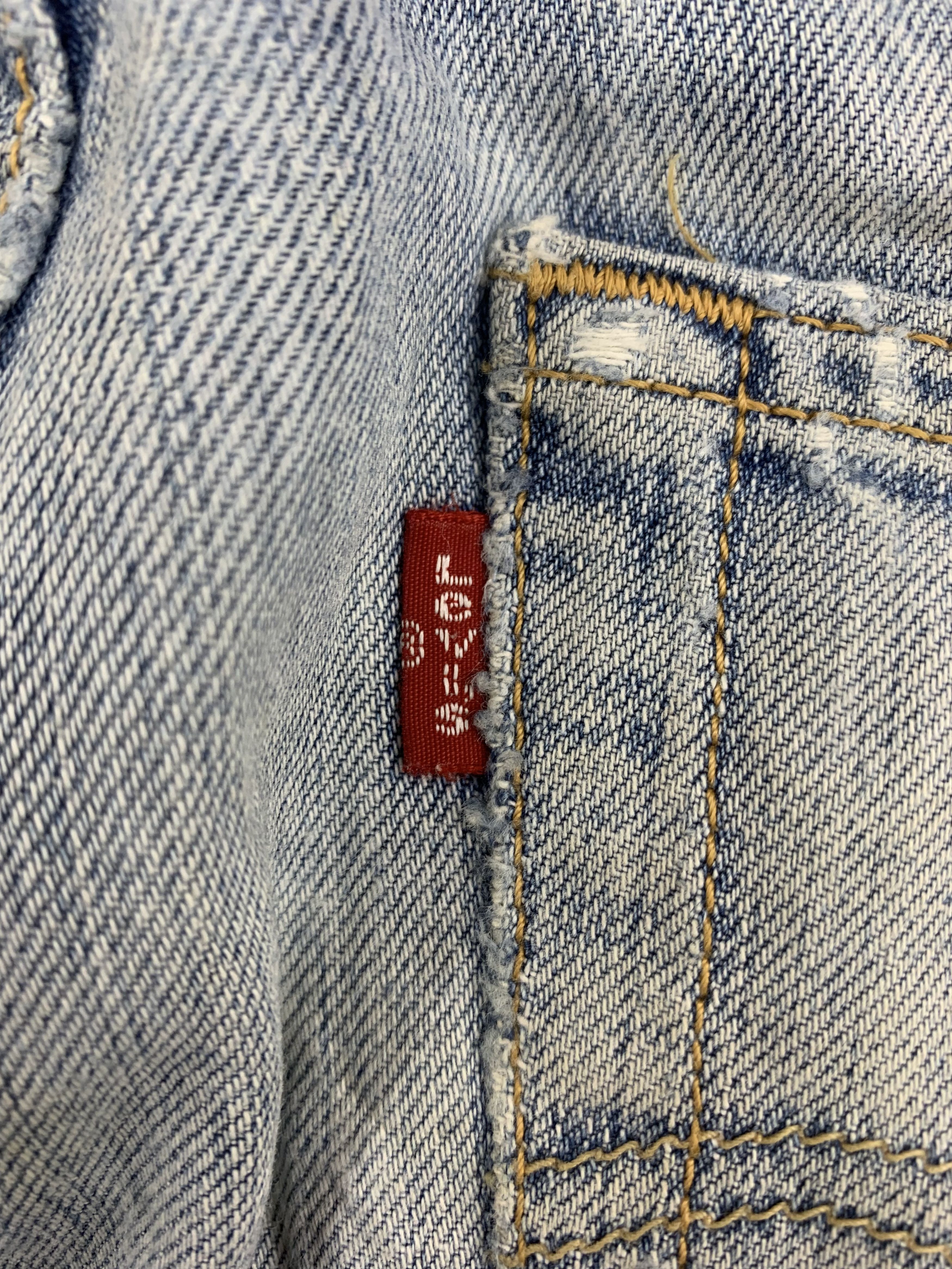 Levi's Vintage Levi's 501 Denim 32x32 Ripped Light Wash Faded Size US 32 / EU 48 - 11 Thumbnail