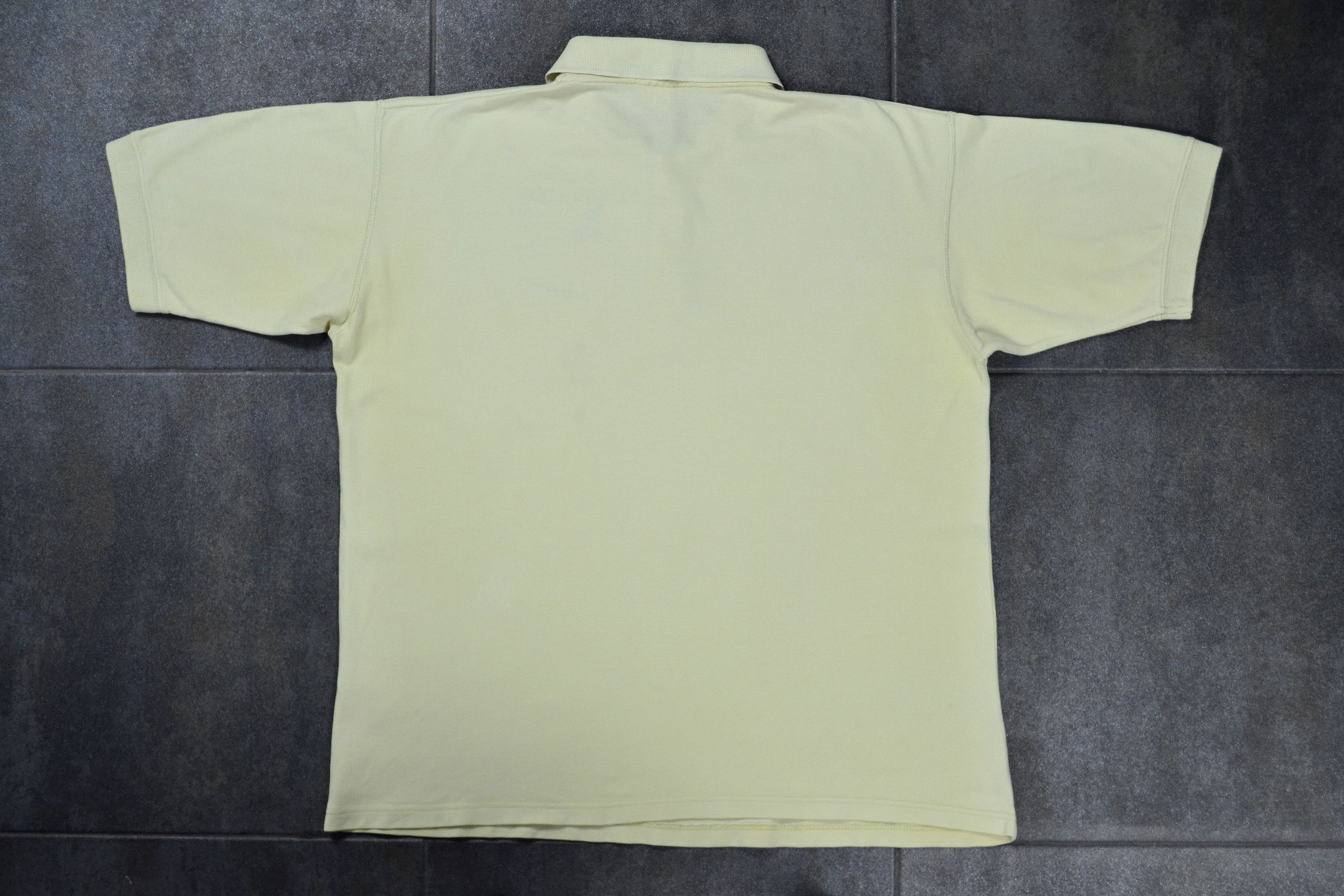 Nike × Vintage 90s Vintage Nike Swoosh Lemon Wash Polo Shirt Size US L / EU 52-54 / 3 - 9 Thumbnail