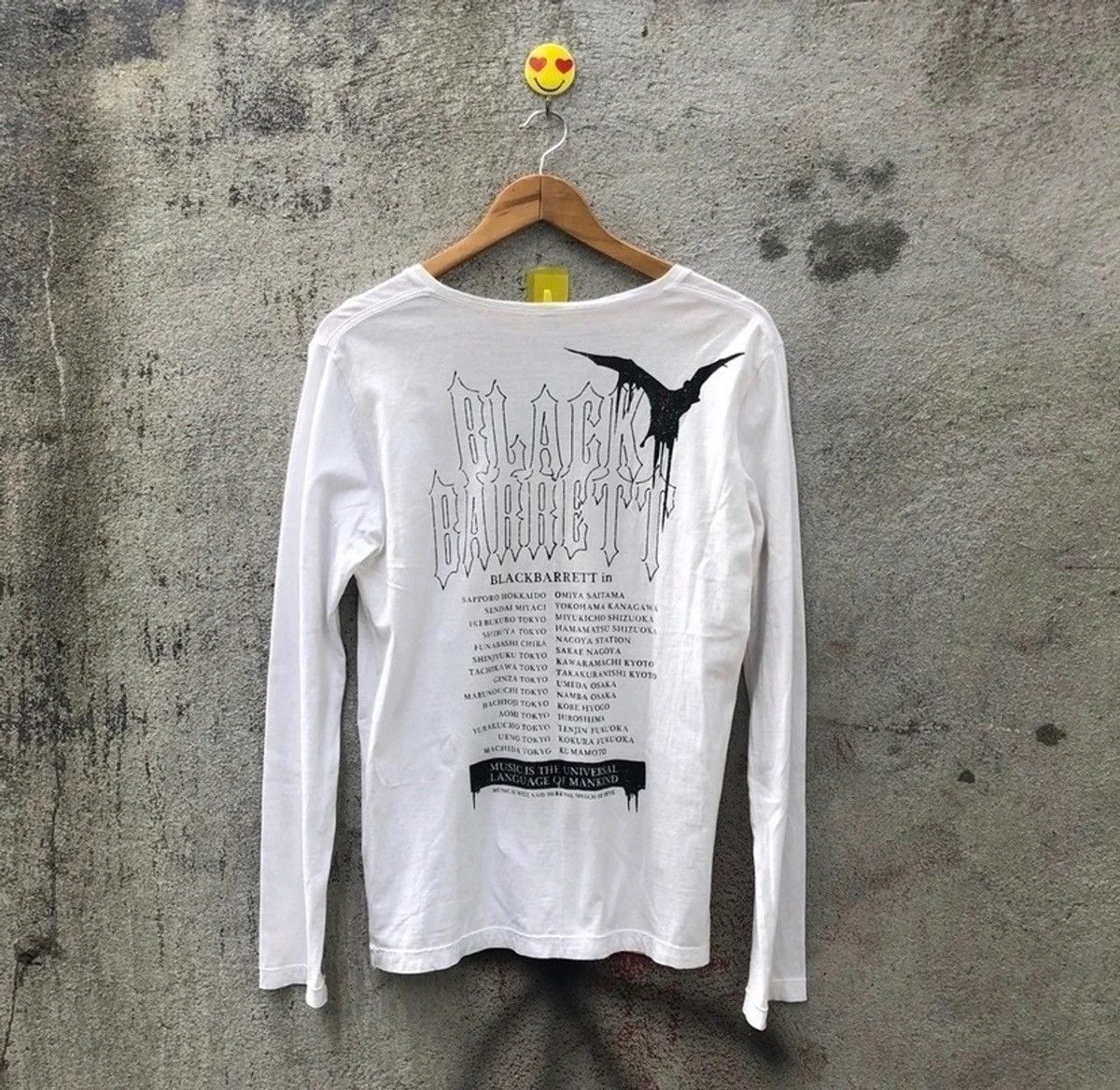 image of Black Barrett By Neil Barrett Longsleeve Tshirt in White, Men's (Size Medium)