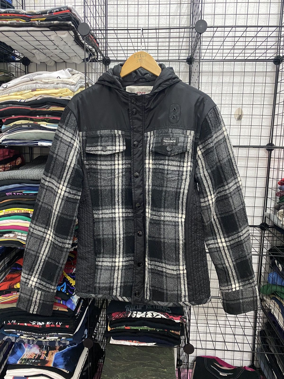 image of Archival Clothing x Free Style Staff Jeans & Co Hoddies Jacket Nice Design in Black (Size Medium)