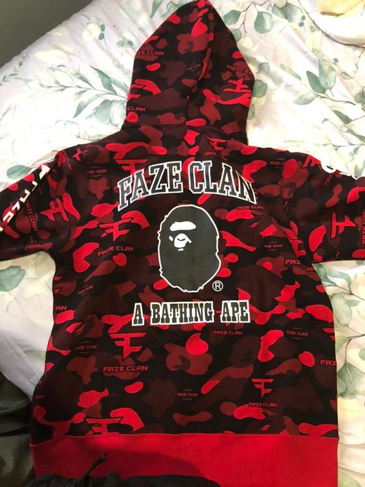 Bape Bape x Faze Clan Full Zip Hoodie | Grailed
