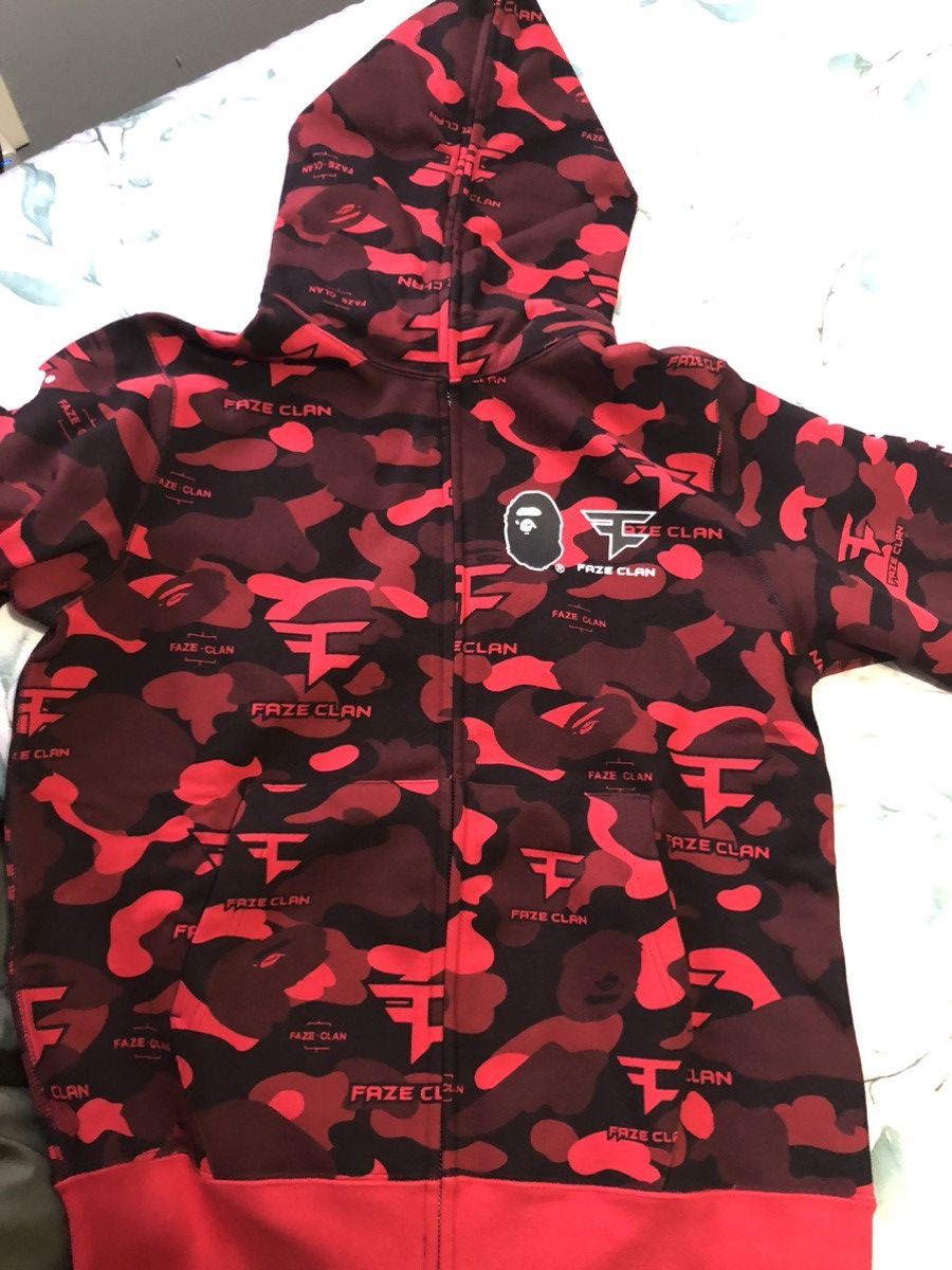 Bape Bape x Faze Clan Full Zip Hoodie | Grailed