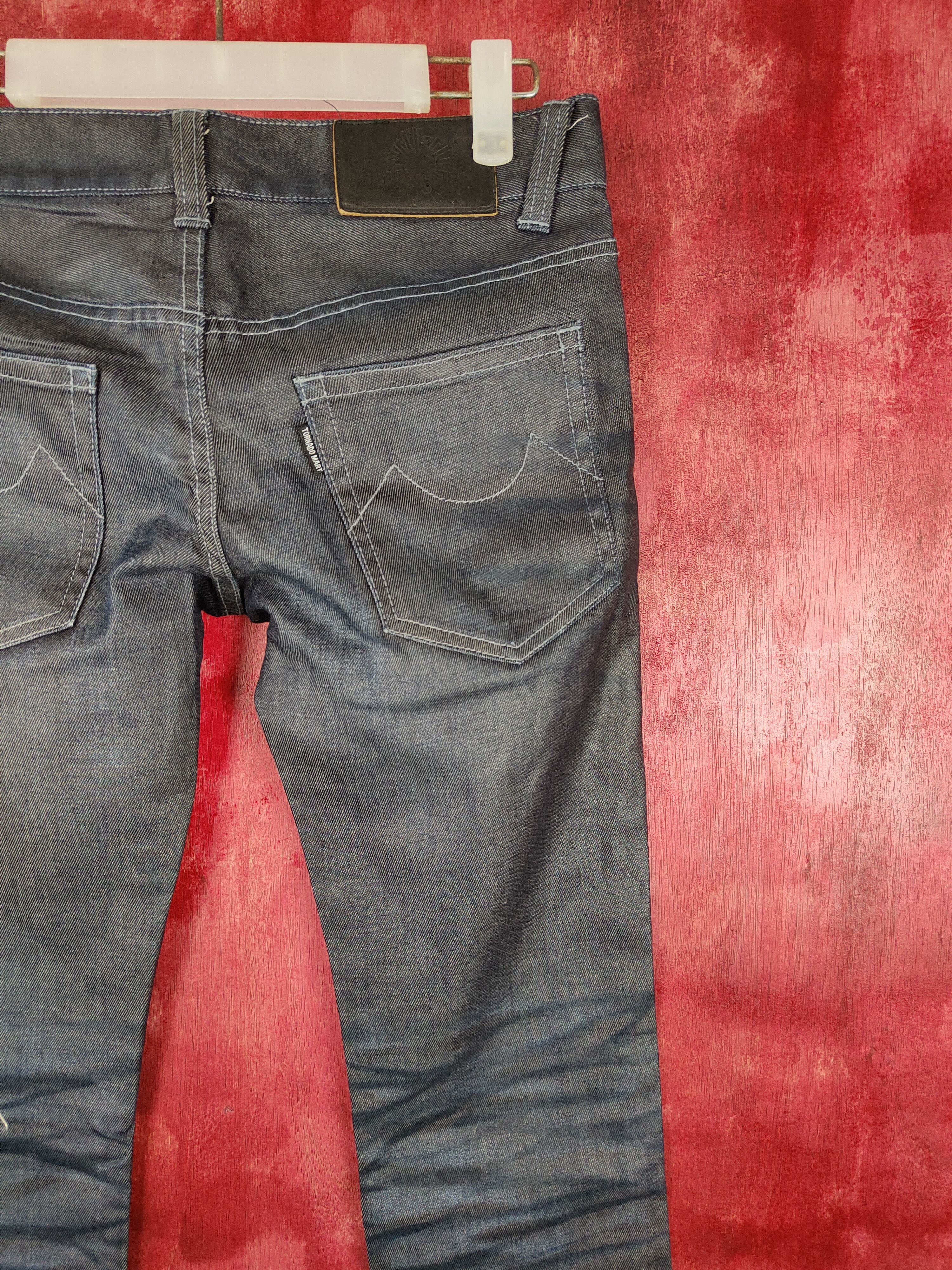 Tornado Mart DL Zero-Tornado Mart blue black denim japan pants #S352 Size 30" / US 8 / IT 44 - 6 Thumbnail