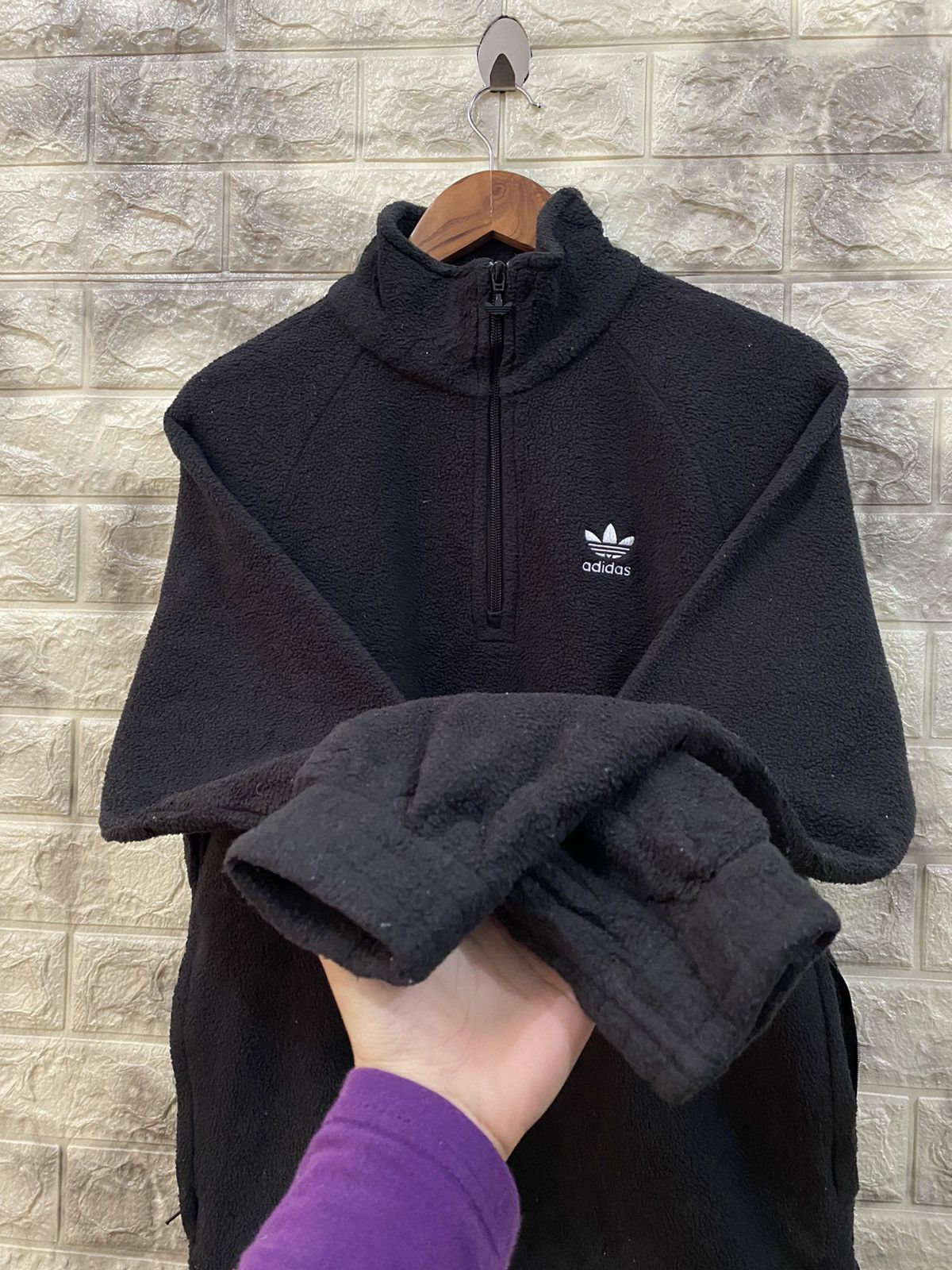 Adidas Adidas big logo fleece sweater Size US M / EU 48-50 / 2 - 8 Thumbnail