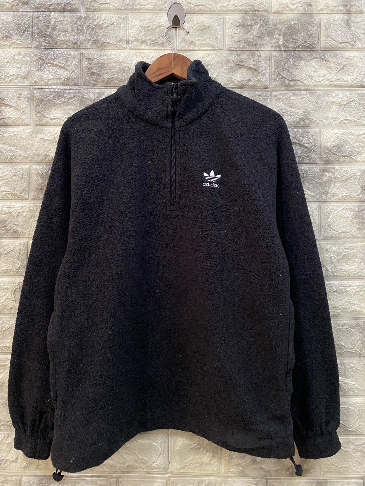 Adidas Adidas big logo fleece sweater Size US M / EU 48-50 / 2 - 2 Thumbnail