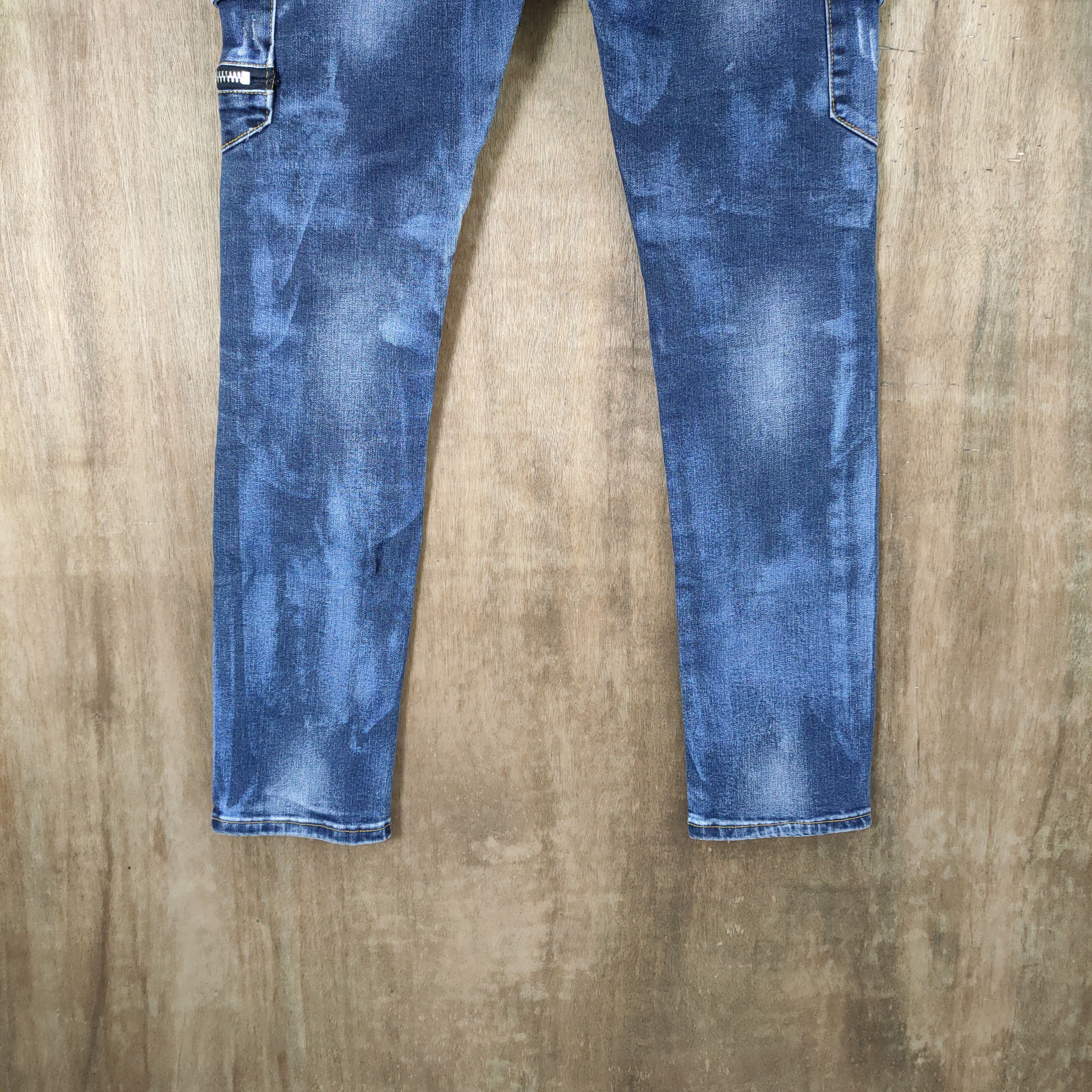 Japanese Brand DRAW.M 10 POCKET FADED DENIM JEANS CARGO PANTS Size US 29 - 6 Thumbnail