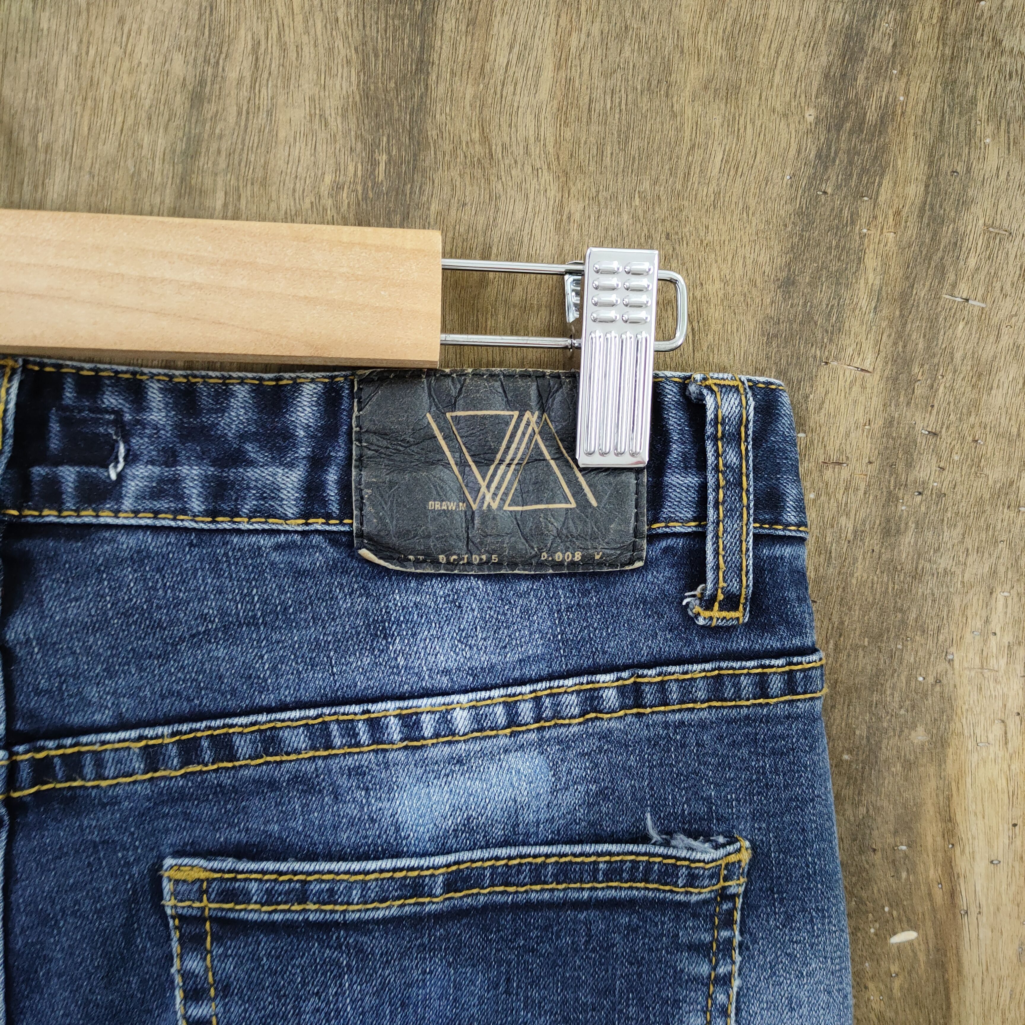 Japanese Brand DRAW.M 10 POCKET FADED DENIM JEANS CARGO PANTS Size US 29 - 11 Thumbnail