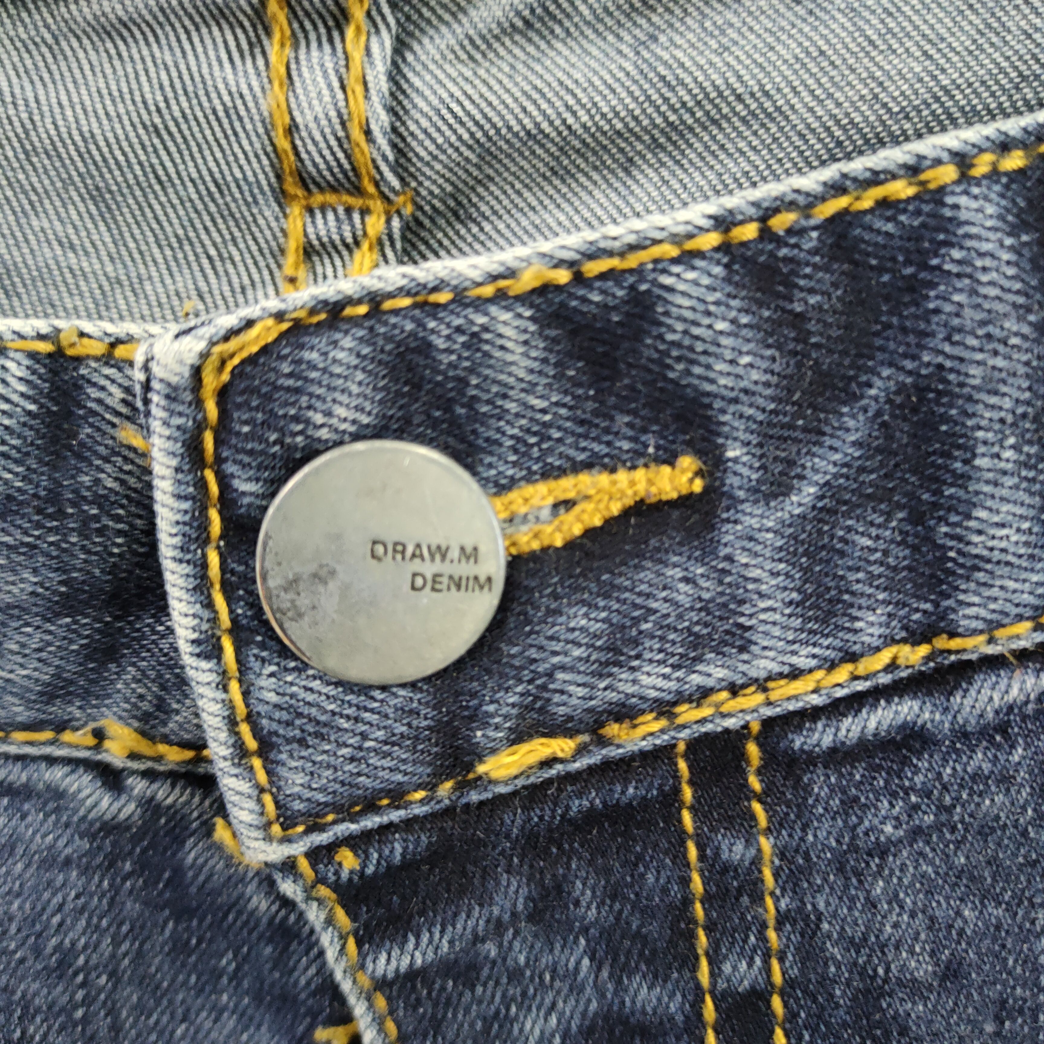 Japanese Brand DRAW.M 10 POCKET FADED DENIM JEANS CARGO PANTS Size US 29 - 12 Thumbnail