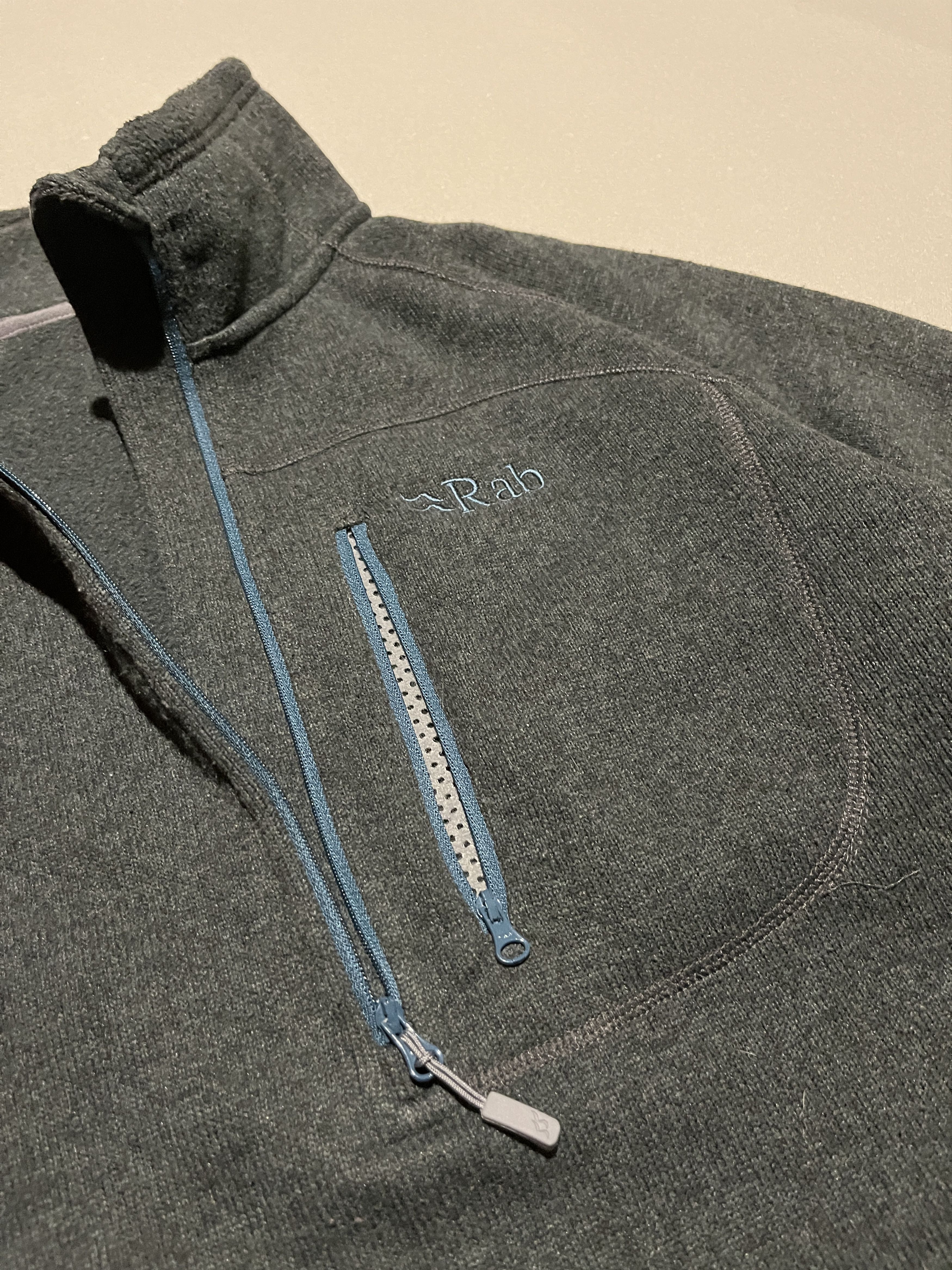Rab Rab Gray/Blue Quest Pull-On Fleece Jacket Sweater Size US L / EU 52-54 / 3 - 6 Thumbnail