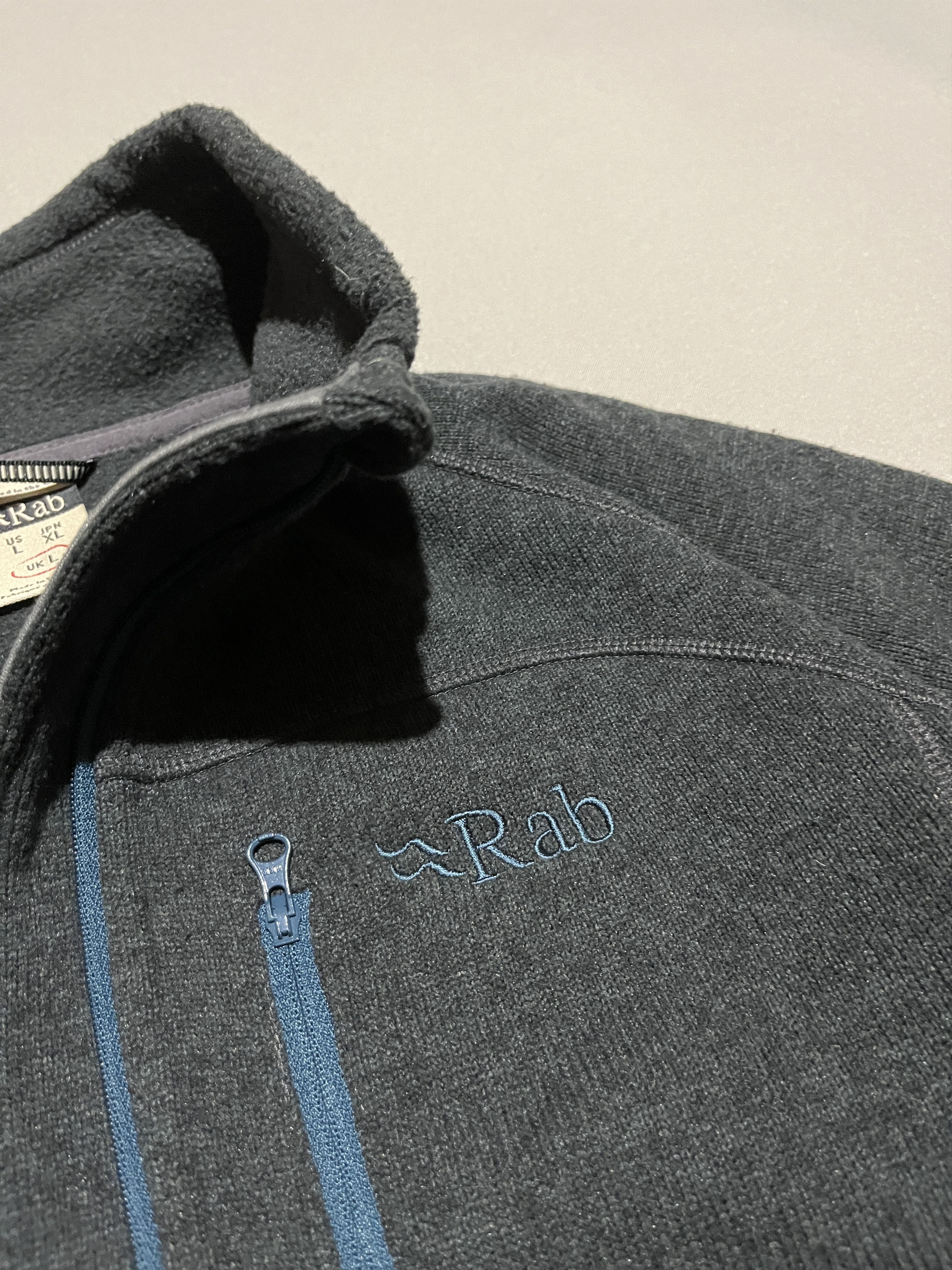 Rab Rab Gray/Blue Quest Pull-On Fleece Jacket Sweater Size US L / EU 52-54 / 3 - 5 Thumbnail