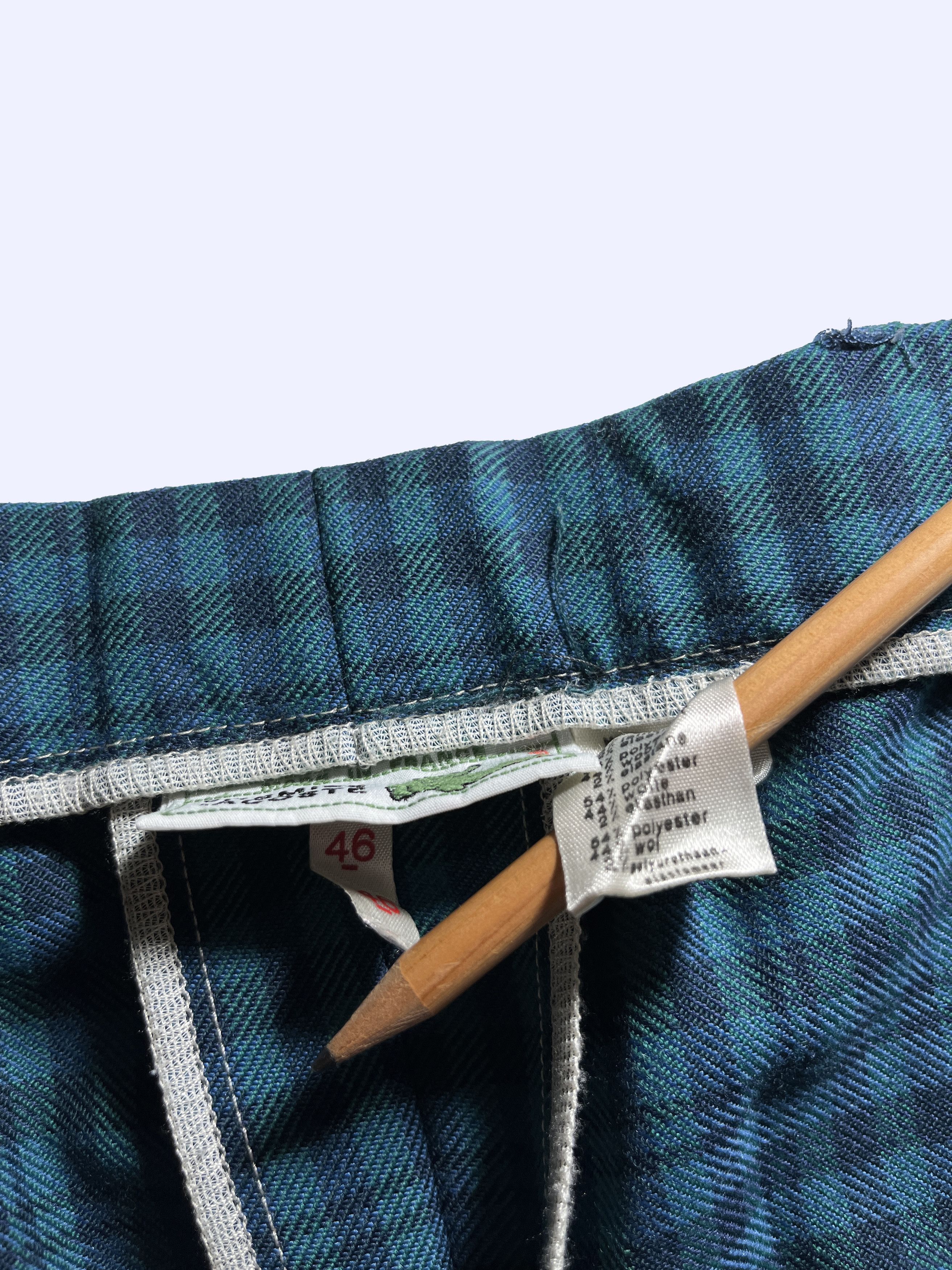 Lacoste LACOSTE Vintage Wool Plaid Checkered Golf Pants Size US 30 / EU 46 - 7 Thumbnail