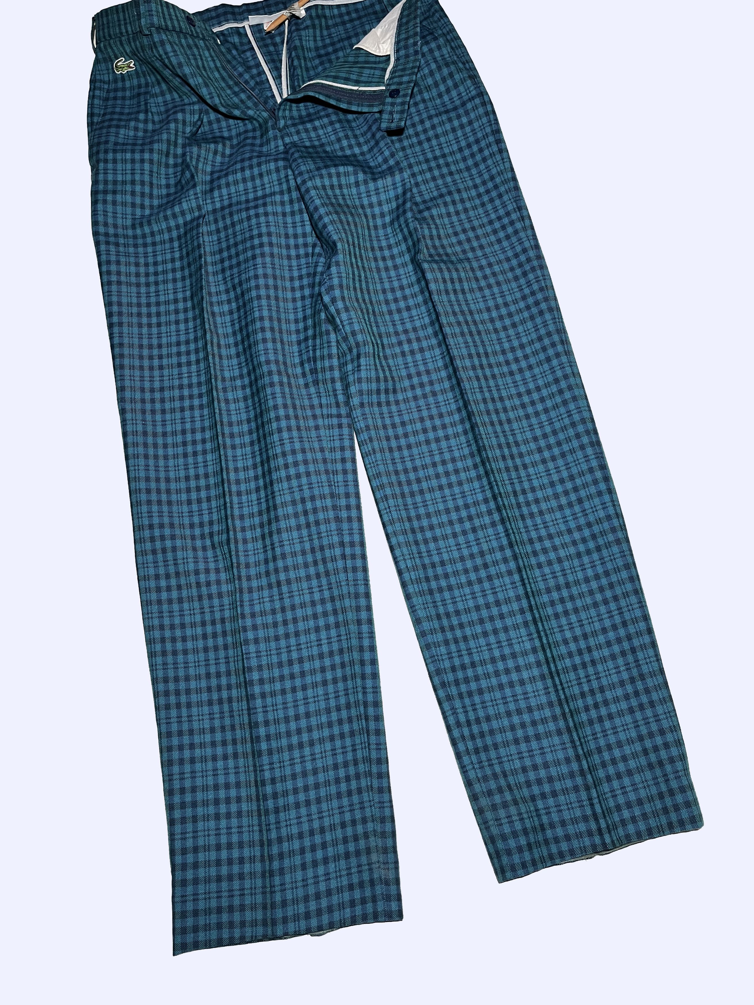 Lacoste LACOSTE Vintage Wool Plaid Checkered Golf Pants Size US 30 / EU 46 - 8 Thumbnail