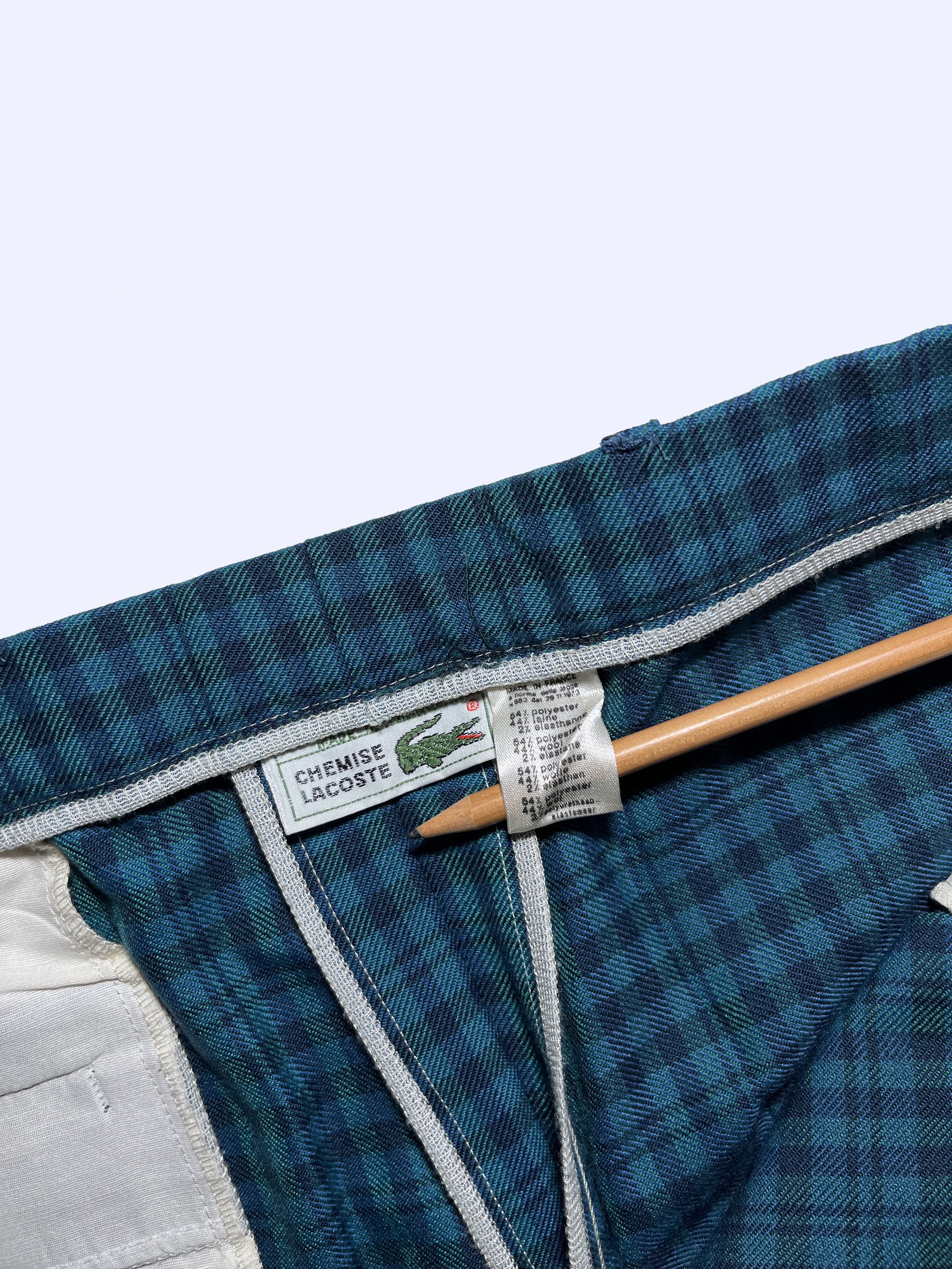 Lacoste LACOSTE Vintage Wool Plaid Checkered Golf Pants Size US 30 / EU 46 - 6 Thumbnail