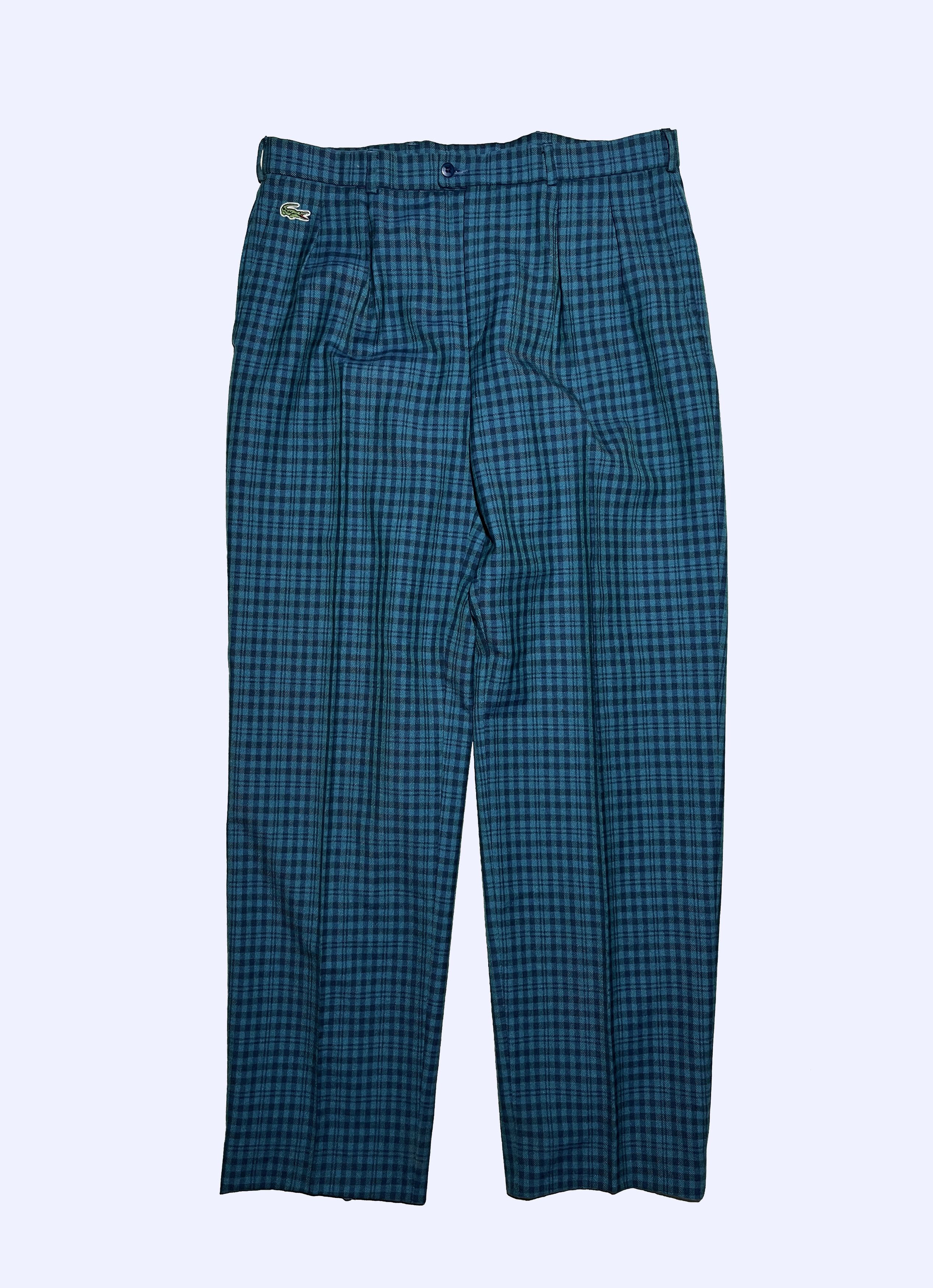 Lacoste LACOSTE Vintage Wool Plaid Checkered Golf Pants Size US 30 / EU 46 - 1 Thumbnail