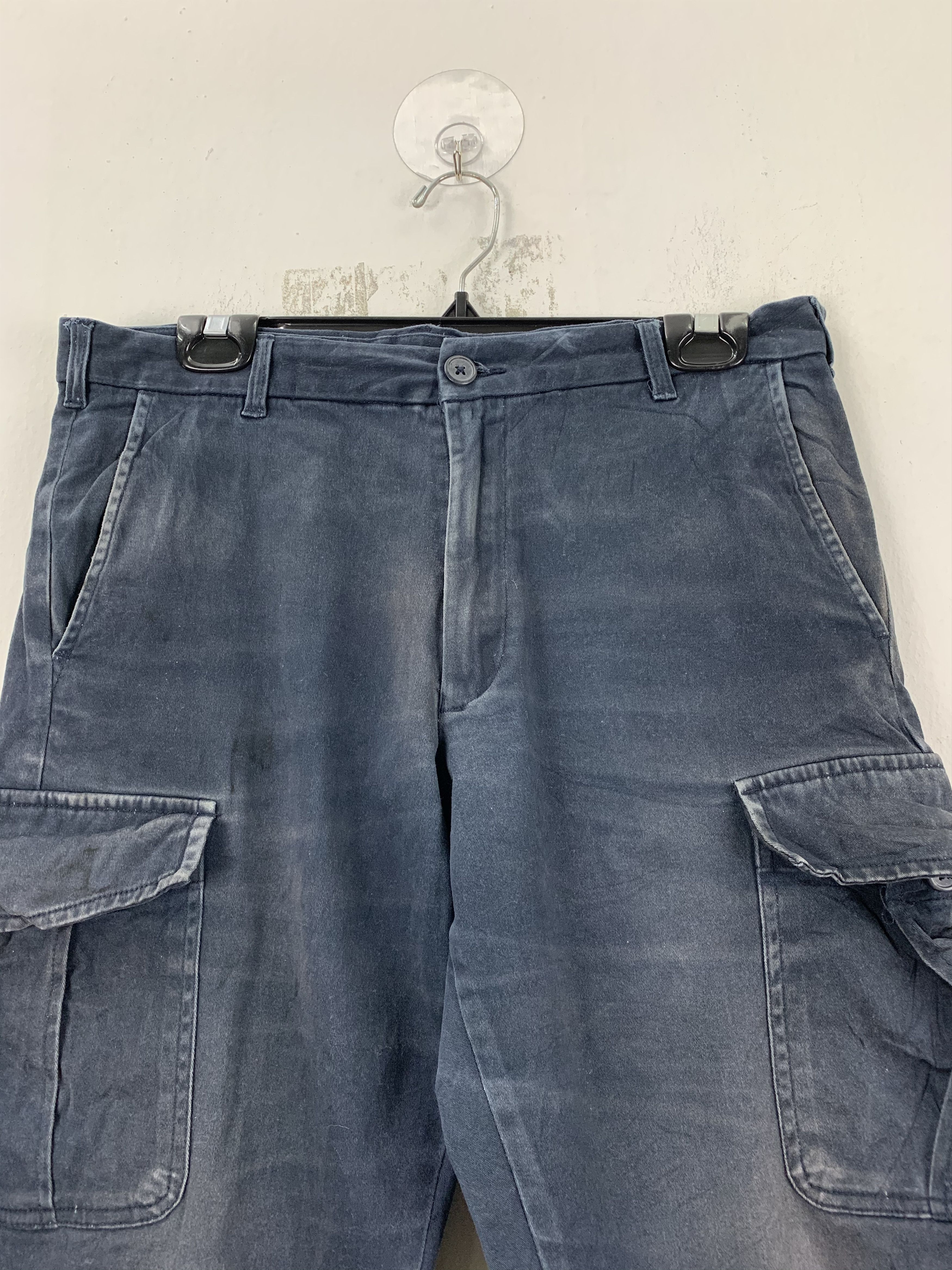 Japanese Brand Japan stripe tactical cargo multipocket utility pants #091 Size US 31 - 9 Thumbnail