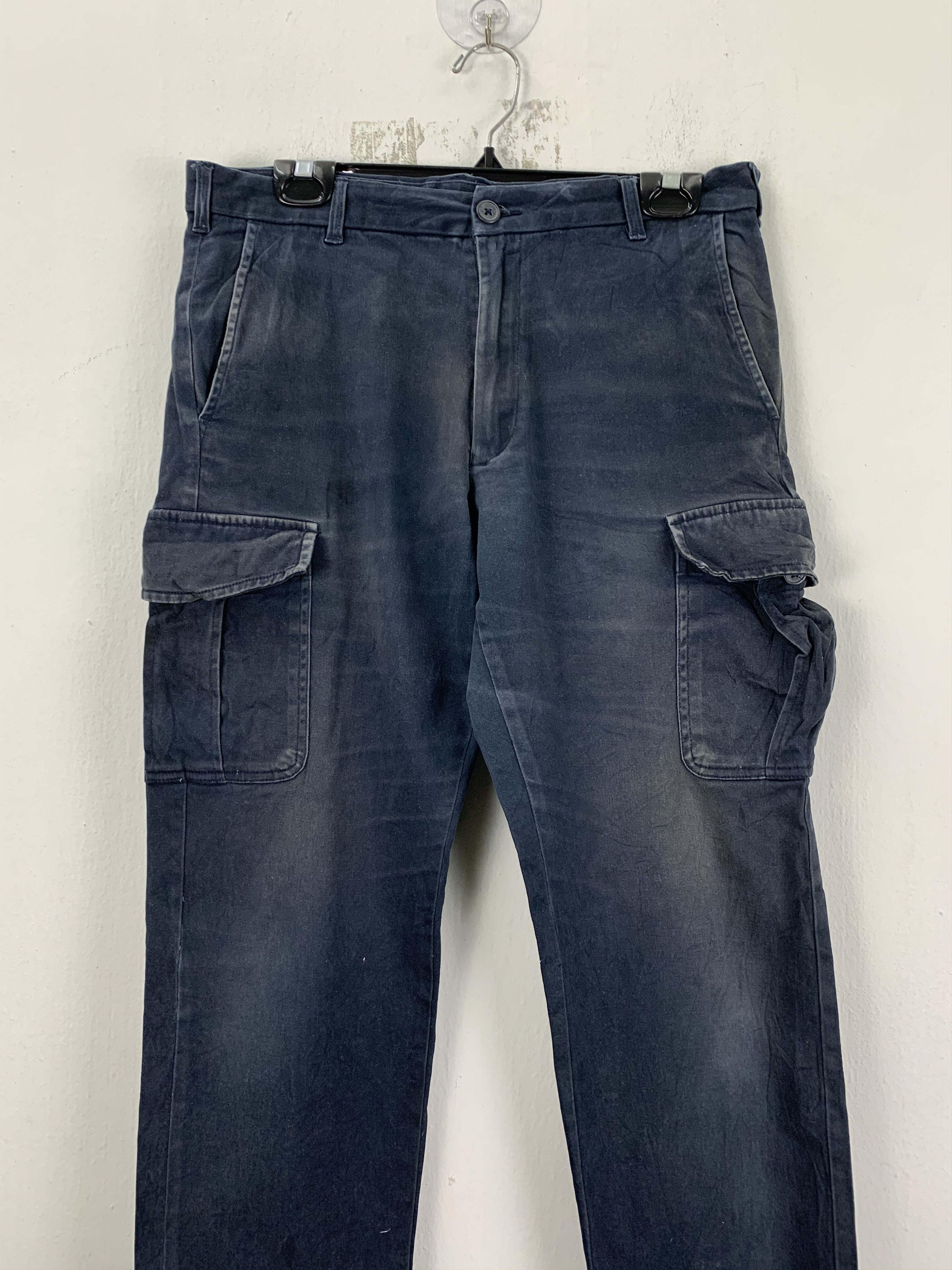 Japanese Brand Japan stripe tactical cargo multipocket utility pants #091 Size US 31 - 3 Thumbnail