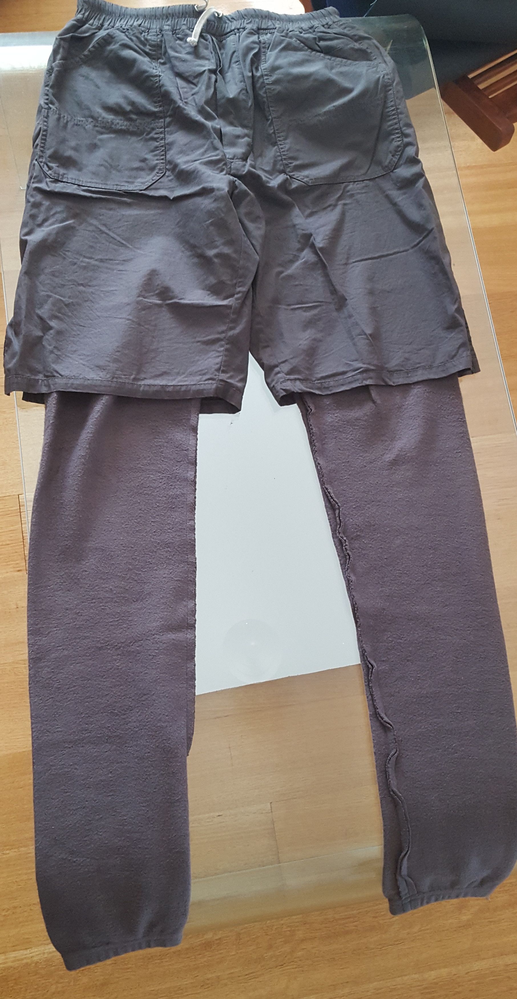 Rick Owens Dustalator sweatpant shorts Size US 28 / EU 44 - 1 Thumbnail