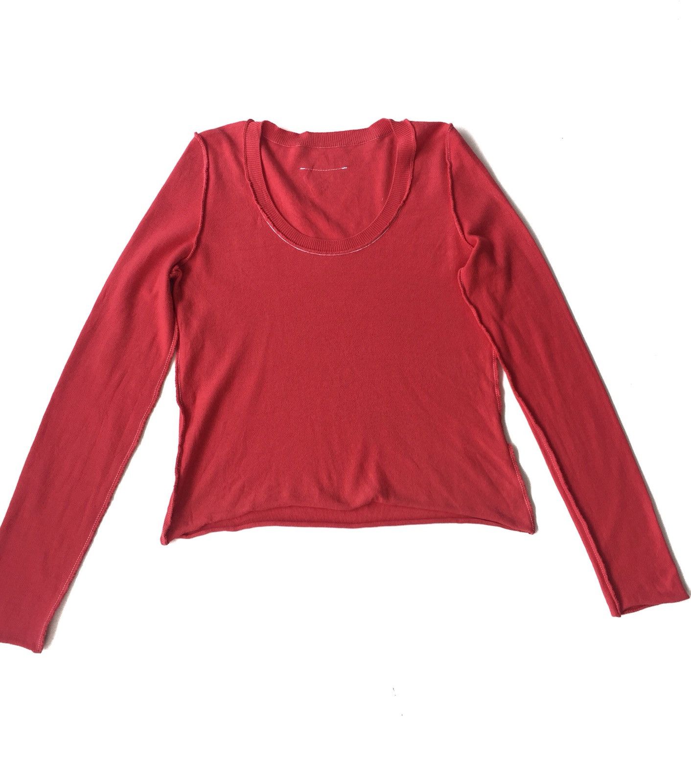Maison Margiela MM6 Unusual Revisable Elongated Arm Crop Sweater Size US S / EU 44-46 / 1 - 3 Thumbnail