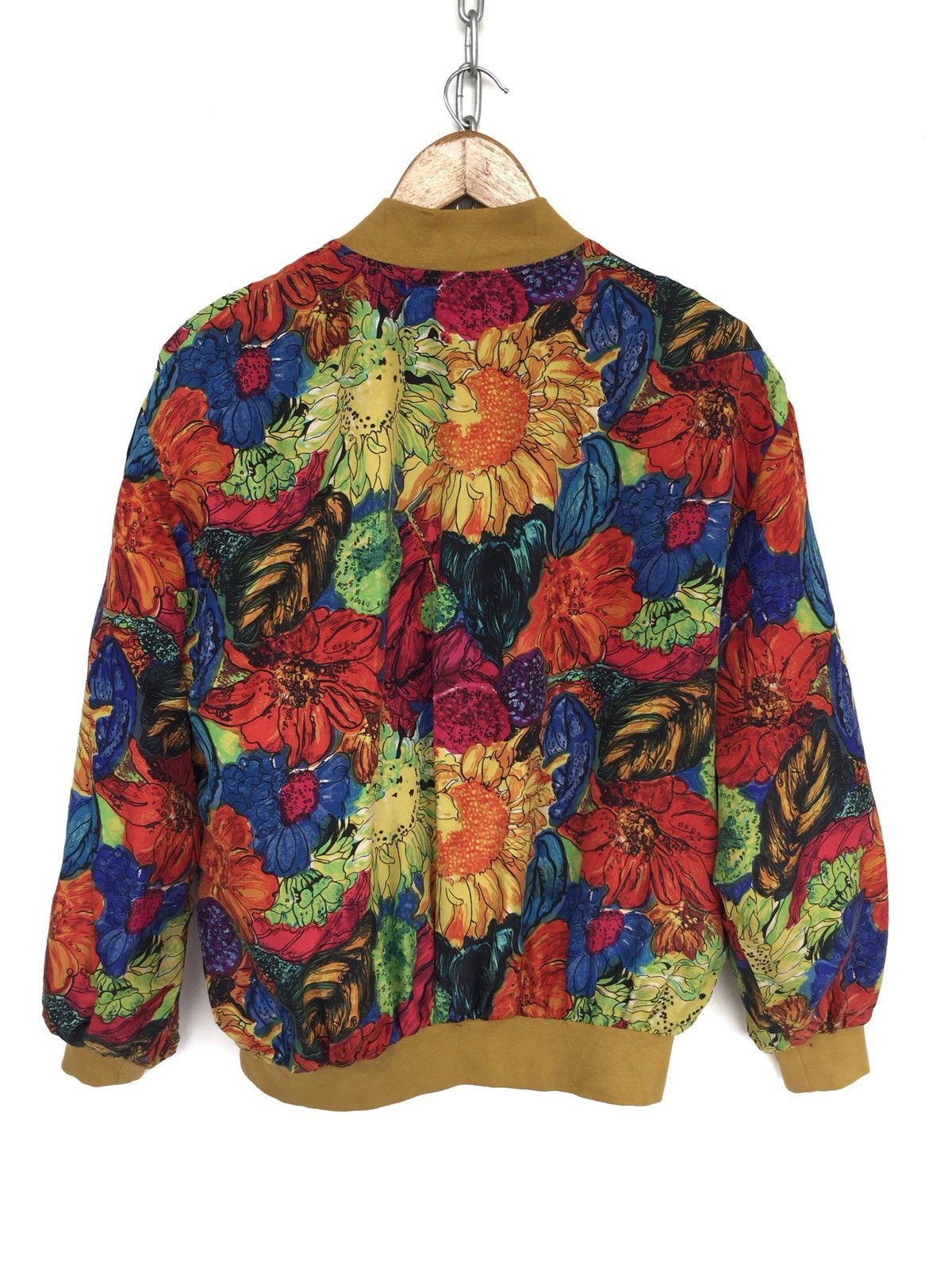 Other Beauty Floral Motif Multicolor Silk Baroque Jacket Size US M / EU 48-50 / 2 - 4 Thumbnail