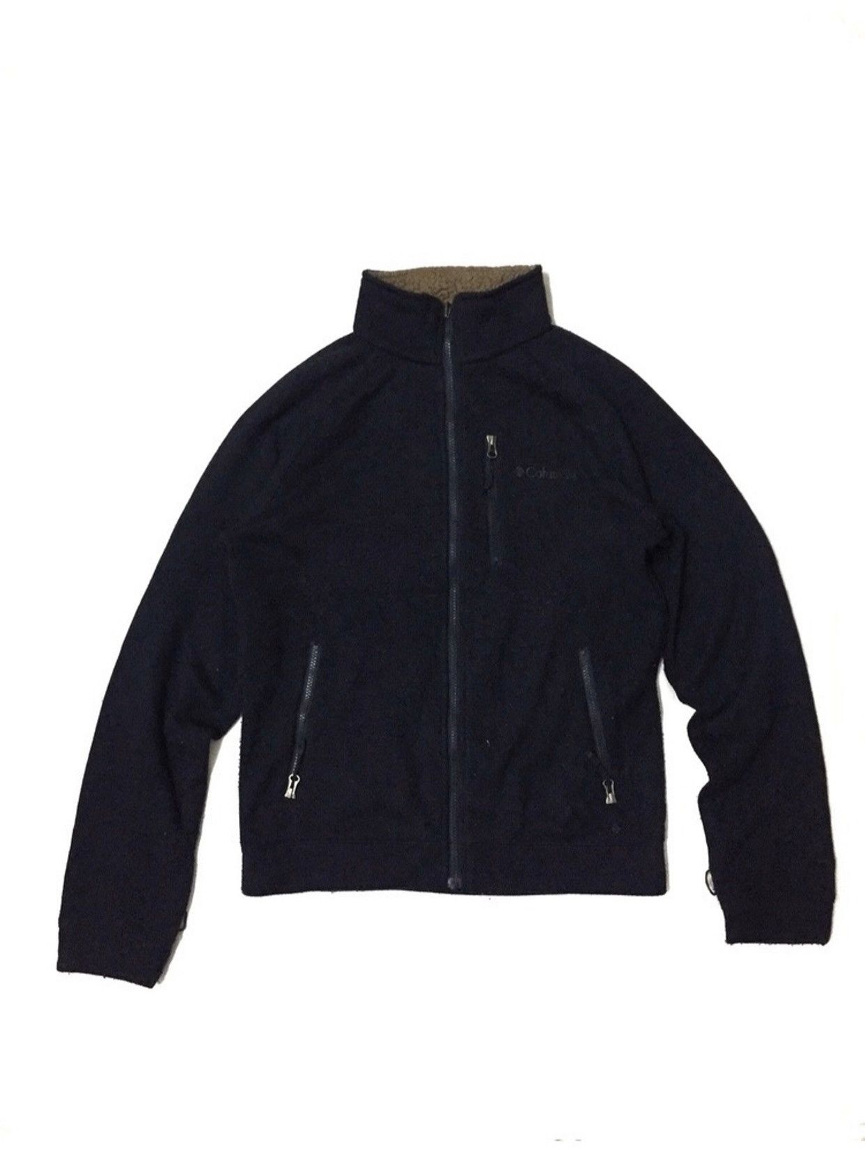 image of Columbia Interchange Fleece Inside Zip Up Jacket in Blue Navy, Men's (Size Medium)
