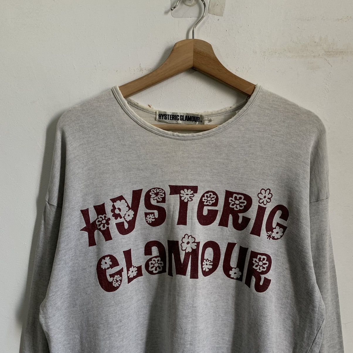 Hysteric Glamour × Vintage Hysterics Glamour Big Logo Distressed Shirts Size US M / EU 48-50 / 2 - 3 Thumbnail