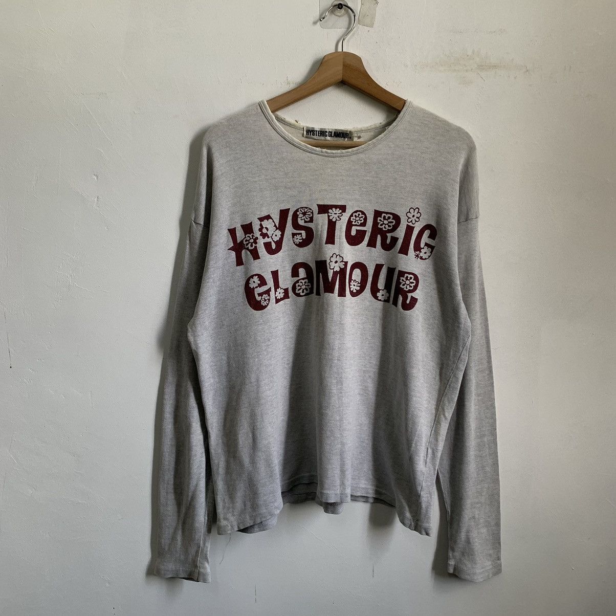 Hysteric Glamour × Vintage Hysterics Glamour Big Logo Distressed Shirts Size US M / EU 48-50 / 2 - 1 Thumbnail