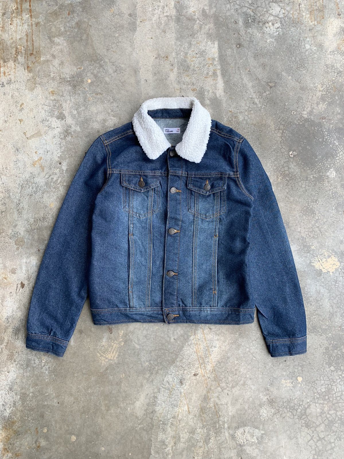 Denime EpicTread Tiger Embroided SukajanTrucker Jacket Neck Sherpa Size US S / EU 44-46 / 1 - 3 Thumbnail