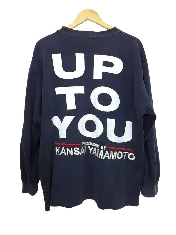 Designer × Kansai Yamamoto Kansai Yamamoto Up to You Spellout Embroidery Sweatshirt Size US L / EU 52-54 / 3 - 1 Thumbnail