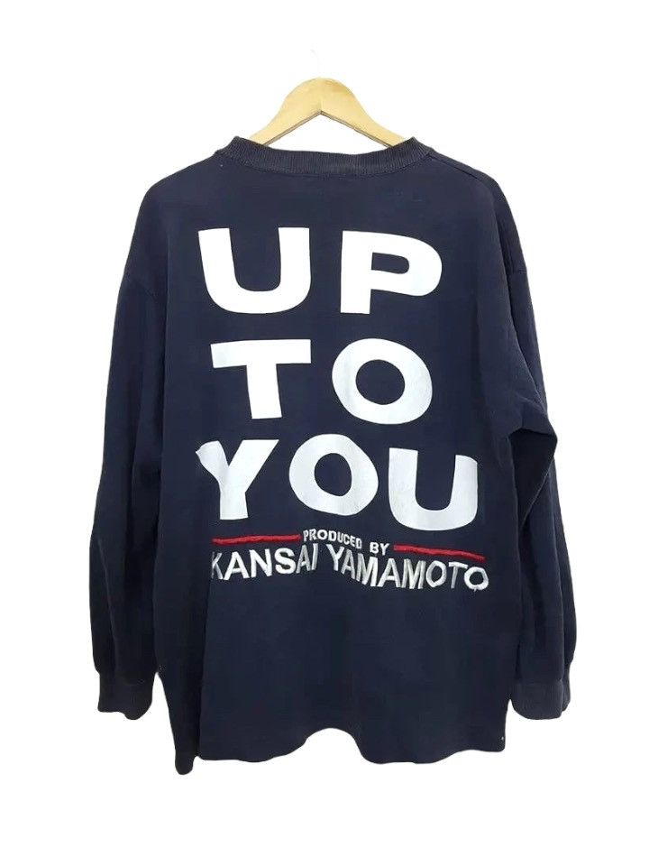 Designer × Kansai Yamamoto Kansai Yamamoto Up to You Spellout Embroidery Sweatshirt Size US L / EU 52-54 / 3 - 3 Thumbnail