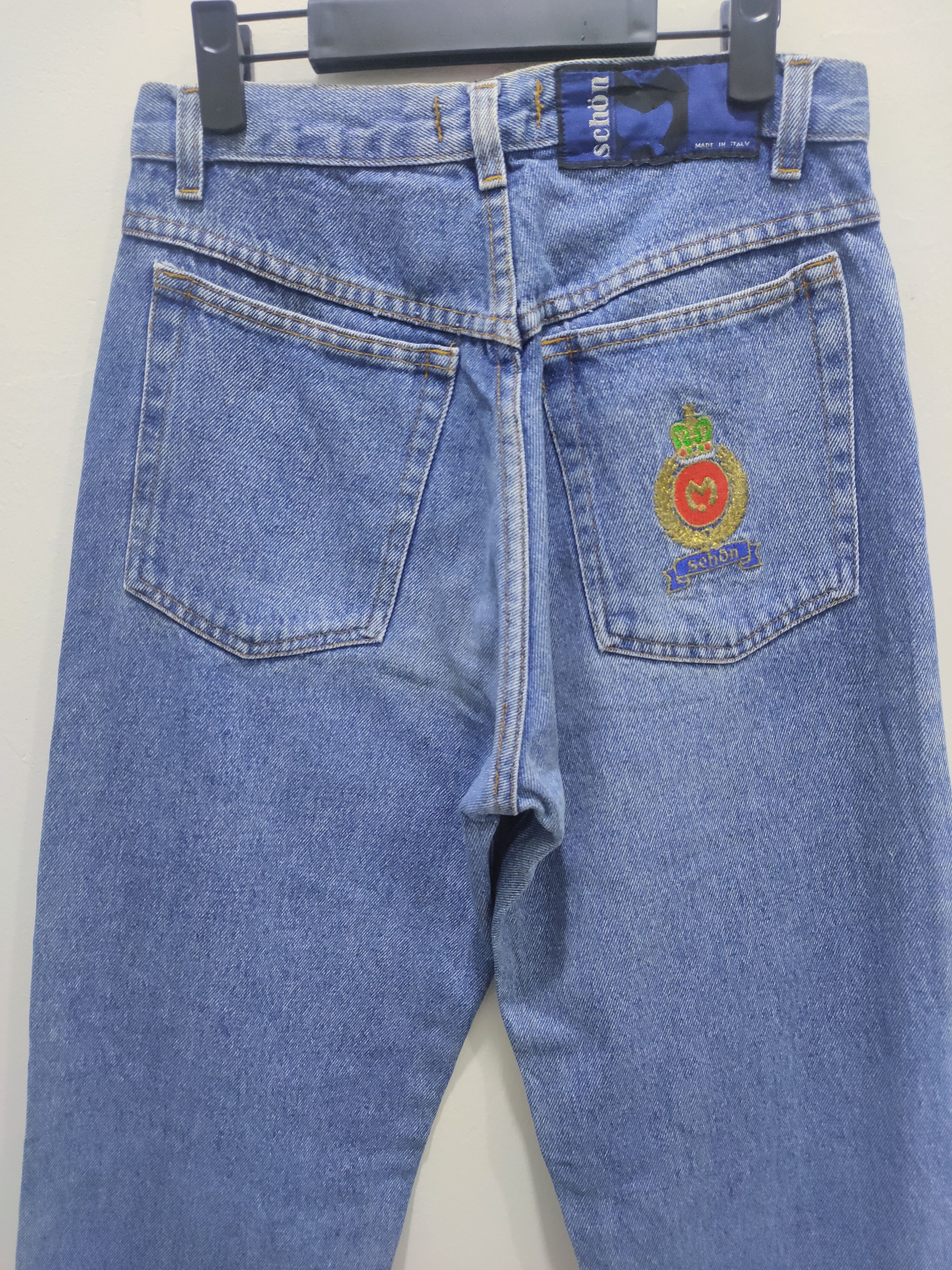 Mila Schon × Vintage Vintage80s MILA SCHON Regular Fit Embroidery Logo Rare Jean Size US 27 - 12 Thumbnail