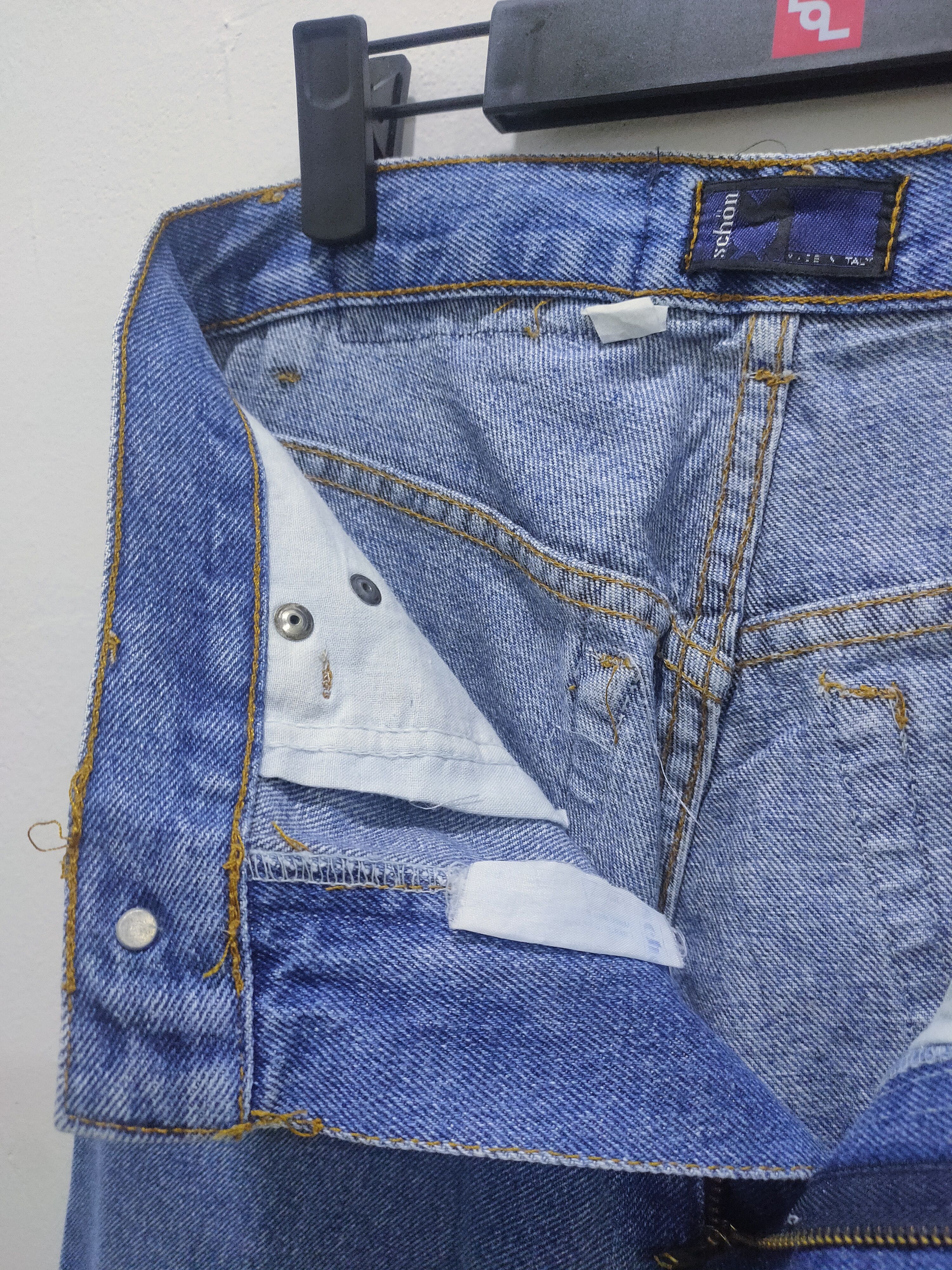 Mila Schon × Vintage Vintage80s MILA SCHON Regular Fit Embroidery Logo Rare Jean Size US 27 - 19 Thumbnail