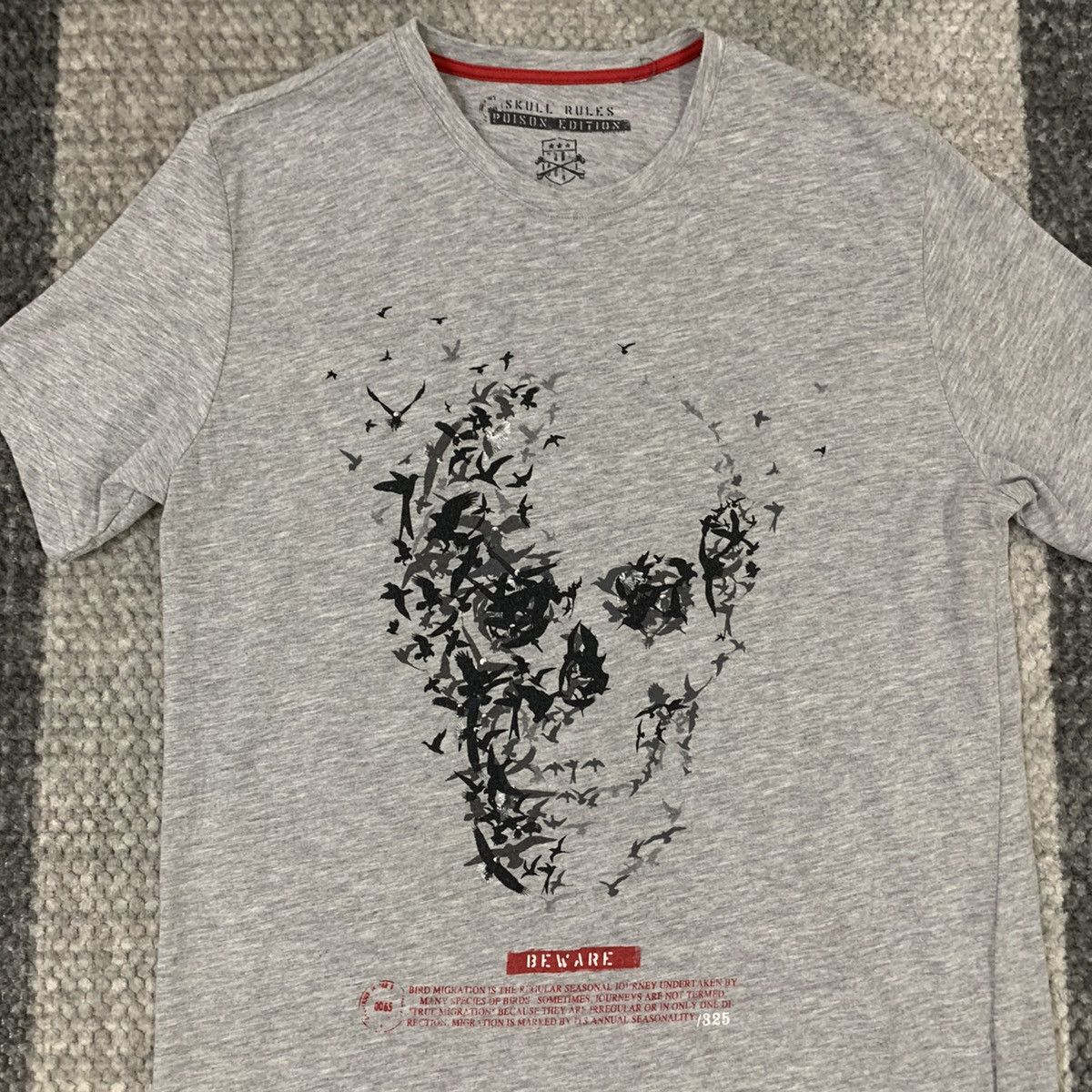 Other SKULL RULE Poison Edition Beware Flying Bat Big Logo Tshirt Size US S / EU 44-46 / 1 - 3 Thumbnail