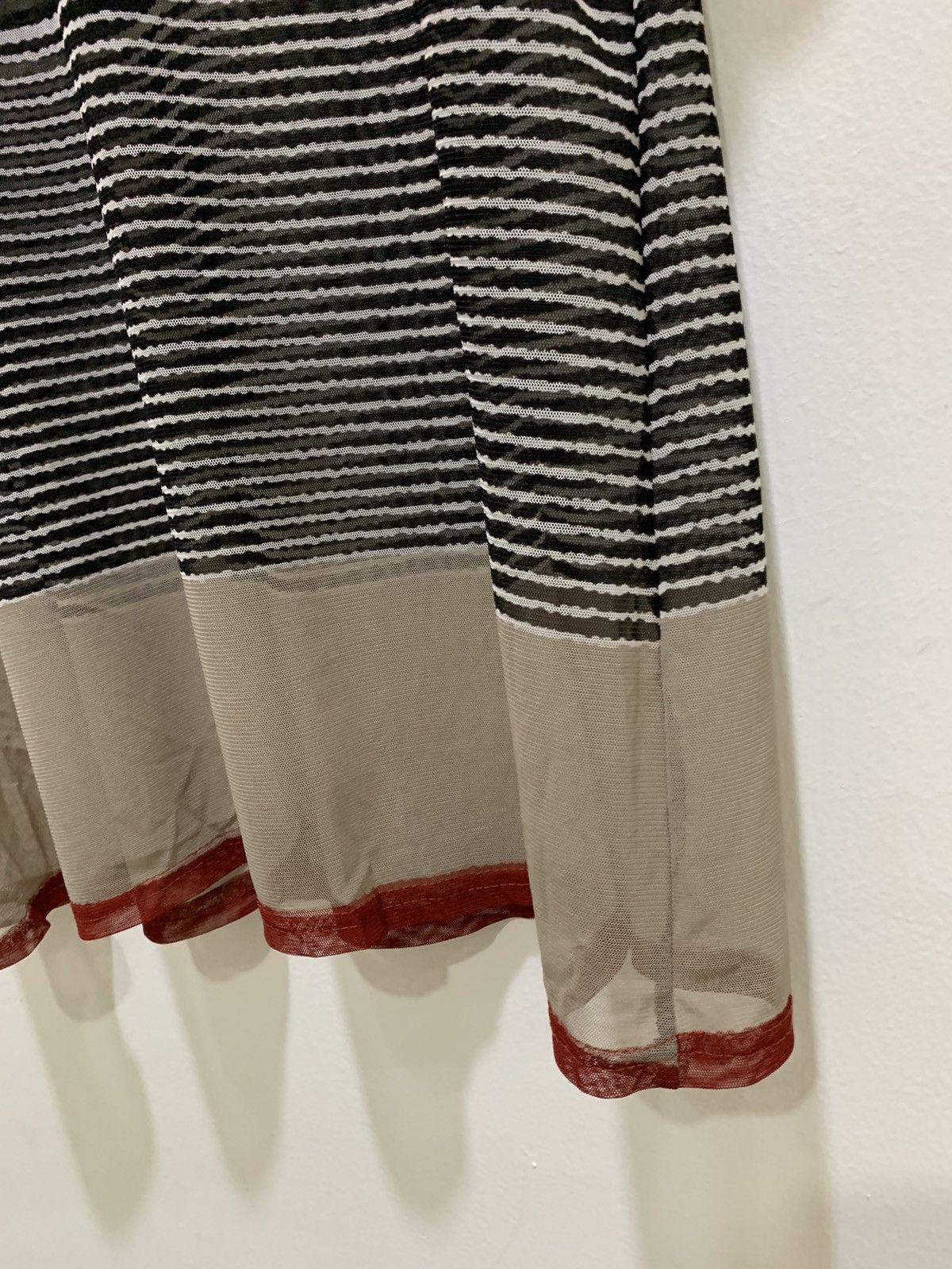 Cross Colours × Japanese Brand × OVER THE STRiPES FIRST Transparent MeshNet Colourful Stripe Sleeveless Shirt Size M / US 6-8 / IT 42-44 - 14 Thumbnail