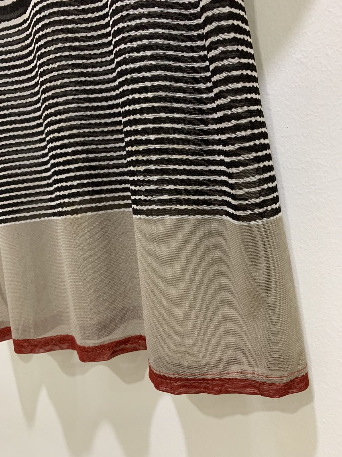 Cross Colours × Japanese Brand × OVER THE STRiPES FIRST Transparent MeshNet Colourful Stripe Sleeveless Shirt Size M / US 6-8 / IT 42-44 - 8 Thumbnail