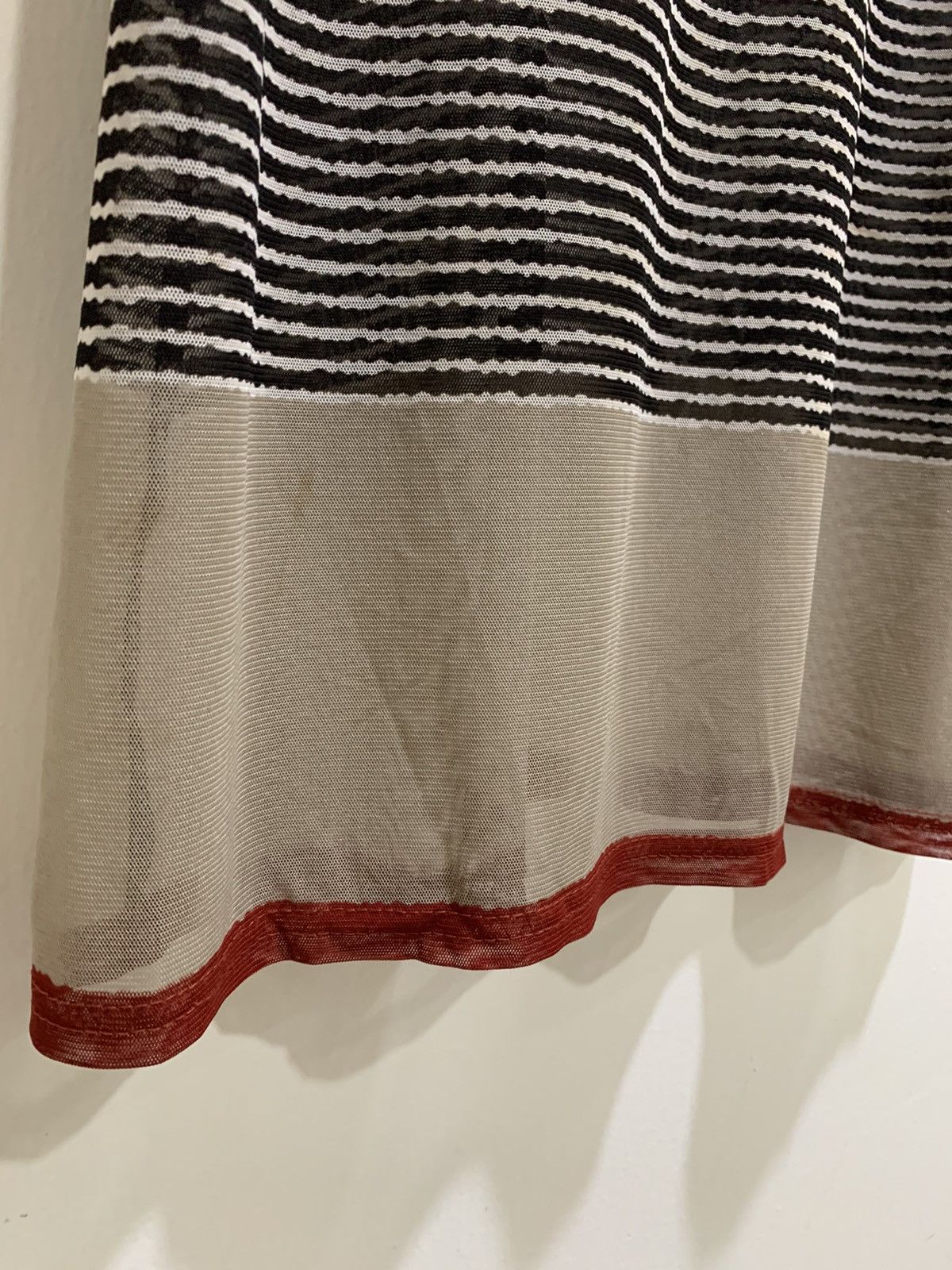 Cross Colours × Japanese Brand × OVER THE STRiPES FIRST Transparent MeshNet Colourful Stripe Sleeveless Shirt Size M / US 6-8 / IT 42-44 - 7 Thumbnail