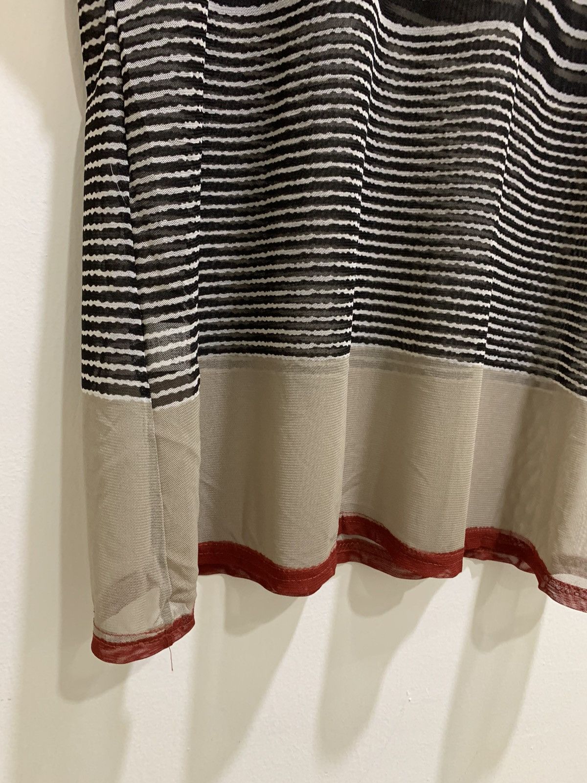 Cross Colours × Japanese Brand × OVER THE STRiPES FIRST Transparent MeshNet Colourful Stripe Sleeveless Shirt Size M / US 6-8 / IT 42-44 - 13 Thumbnail