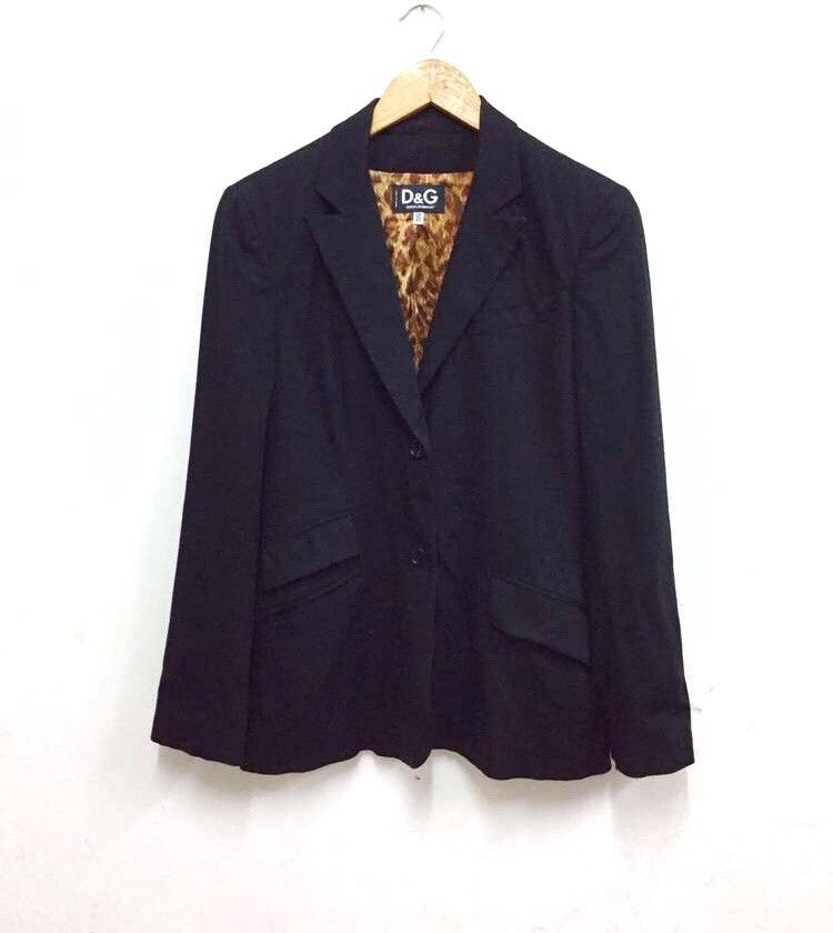 Dolce & Gabbana D&G Leopard Lining Overprinted Button Blazer Coat Size US S / EU 44-46 / 1 - 3 Thumbnail